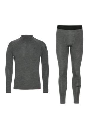 Set de sous-vêtements thermiques homme laine mérinos extrême haut et collant
