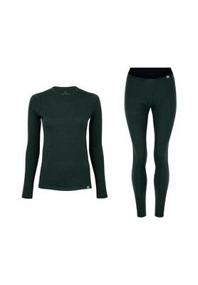 Dames merino thermo ondergoed set thermoshirt en legging warme winterlaag