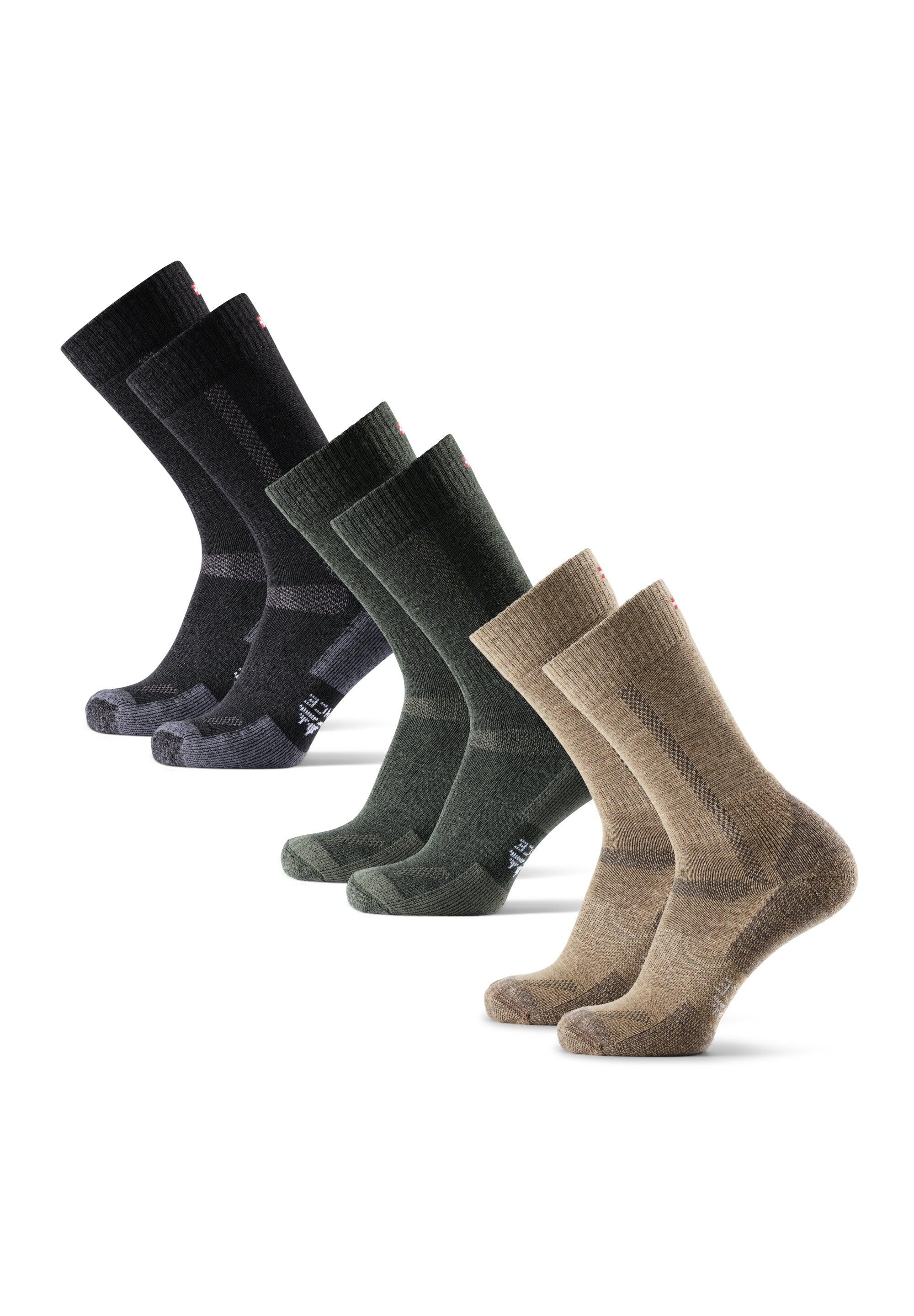 Calcetines de senderismo 3 pares Lana Merino Antiampollas Unisex 3/5