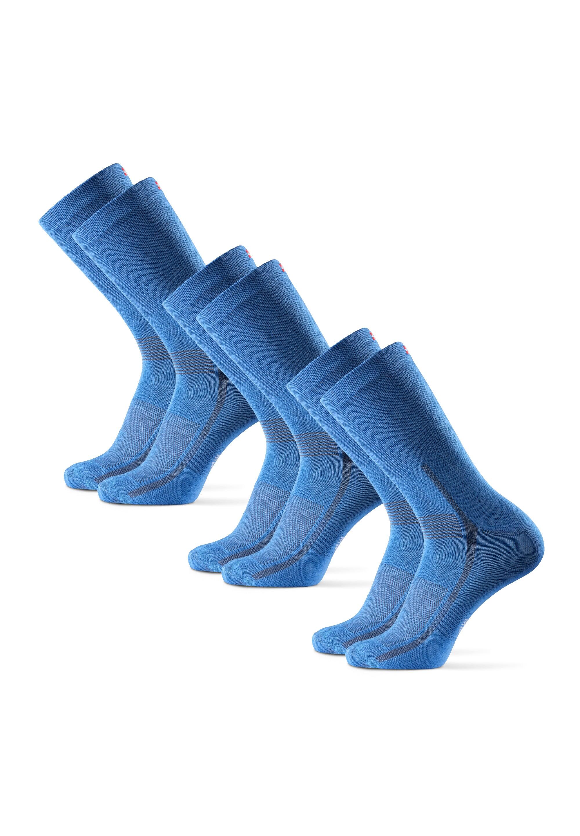 Calcetines de ciclismo 3 pares Transpirables con Amortiguación Pro 3/5