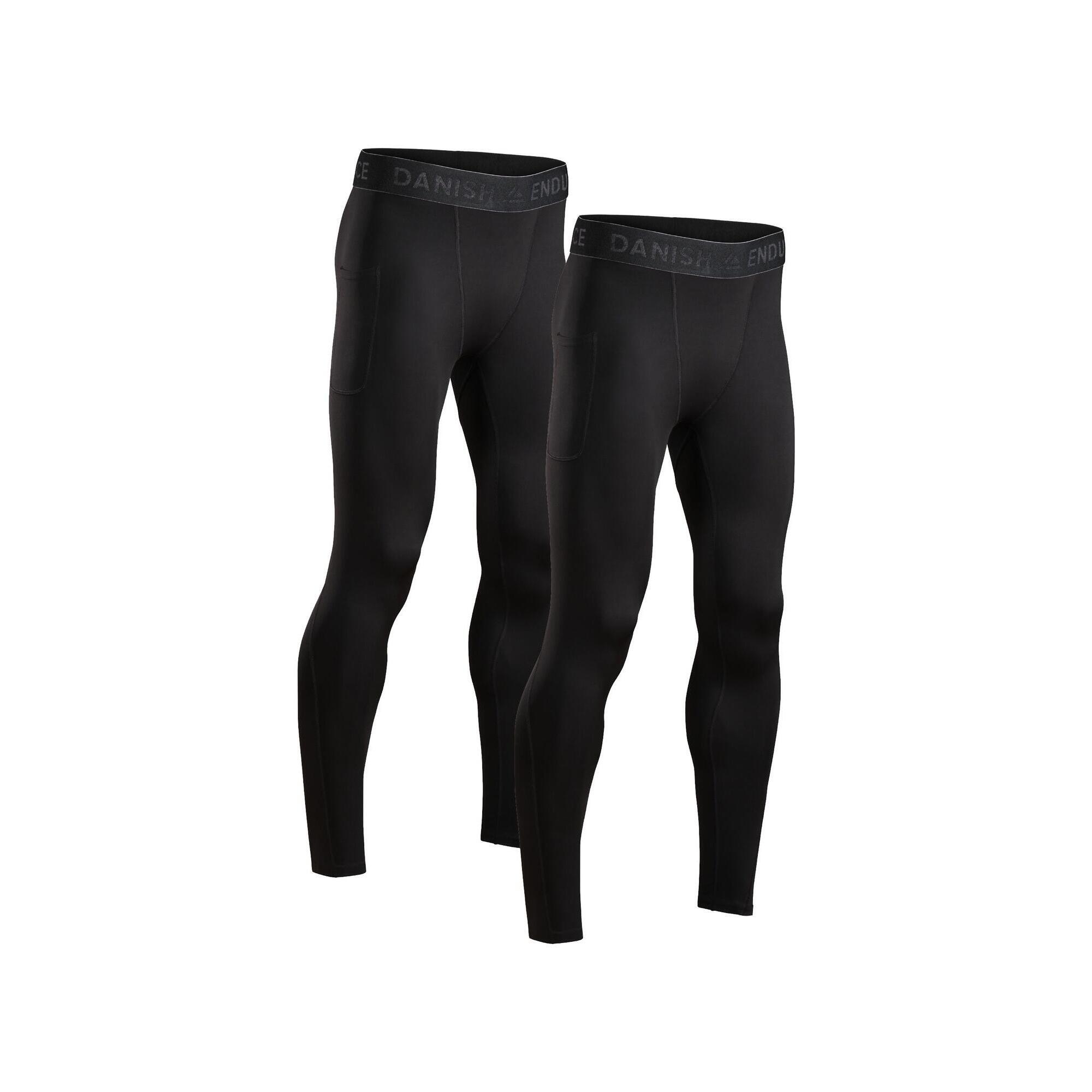 Danish Endurance - Collant De Compression Homme Séchage Rapide Recyclé Performance - Legging - Noir - Decathlon