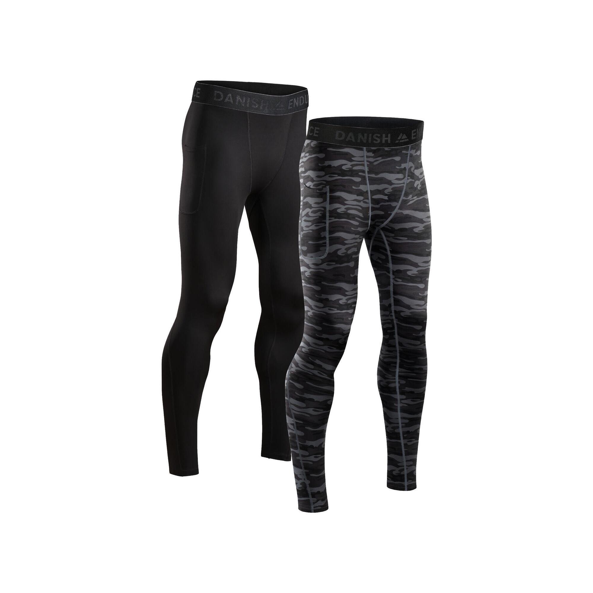 Danish Endurance - Collant De Compression Homme Séchage Rapide Recyclé Performance - Legging - Marron|vert - Decathlon