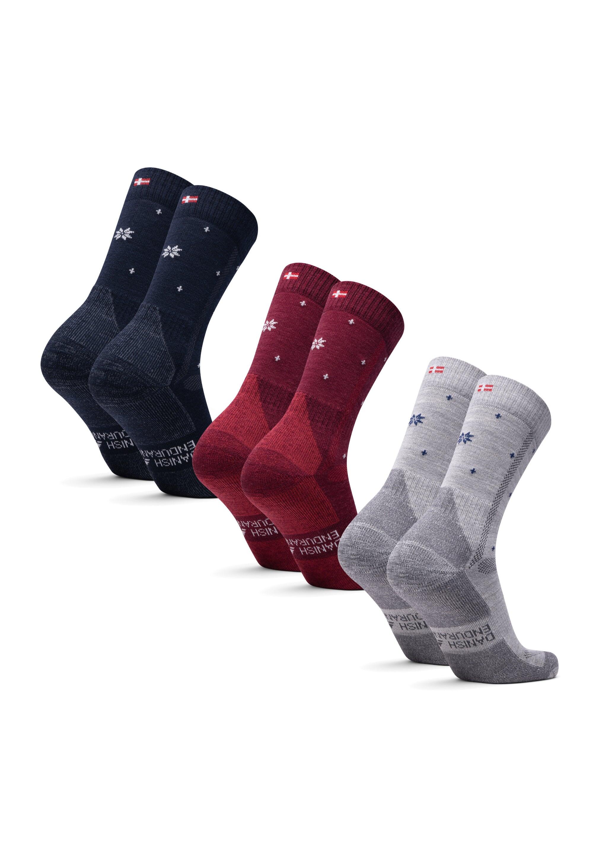 Chaussettes de randonnée 3 paires Laine Mérinos Anti-Ampoules Unisexe 2/5