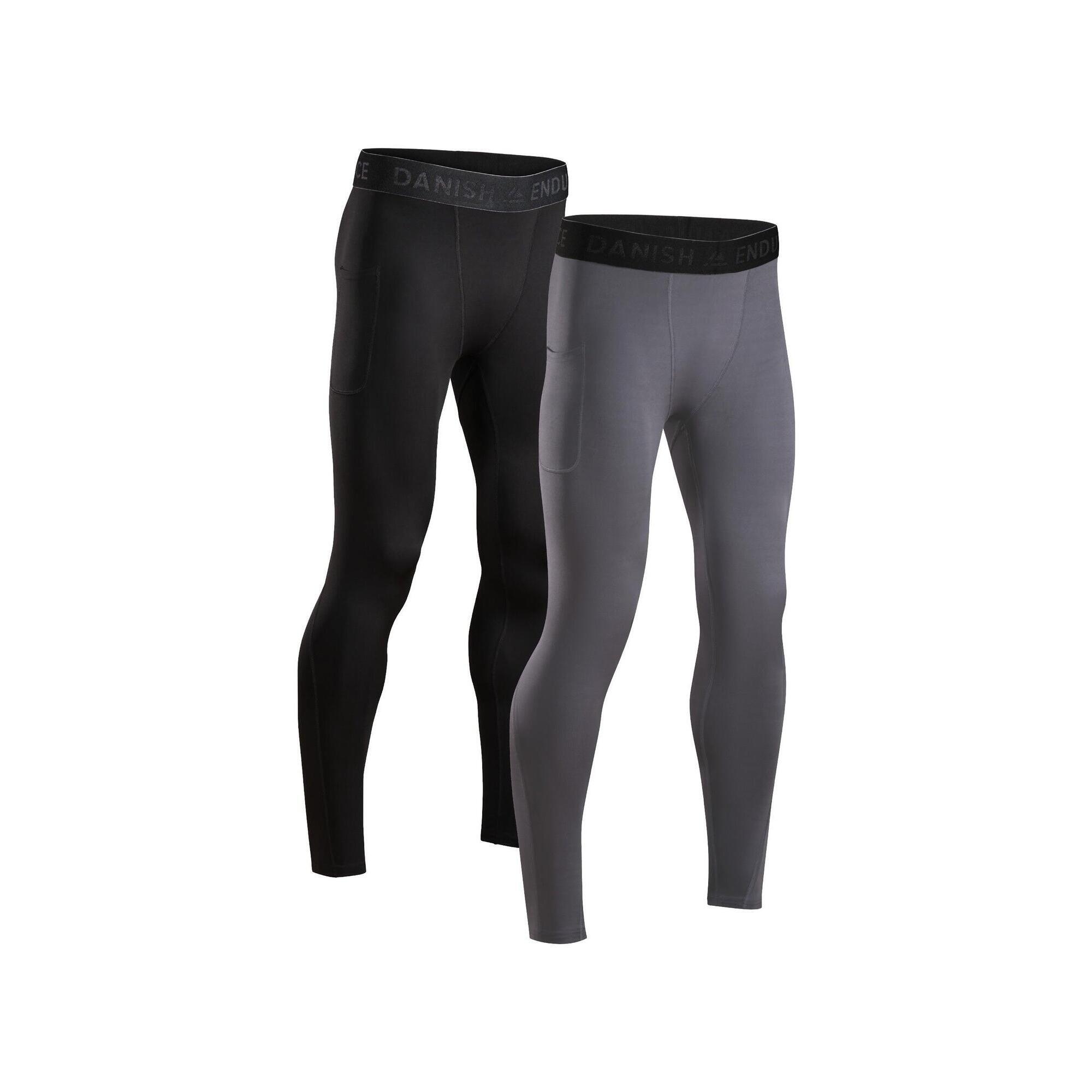 Danish Endurance - Collant De Compression Homme Séchage Rapide Recyclé Performance - Legging - Gris - Decathlon