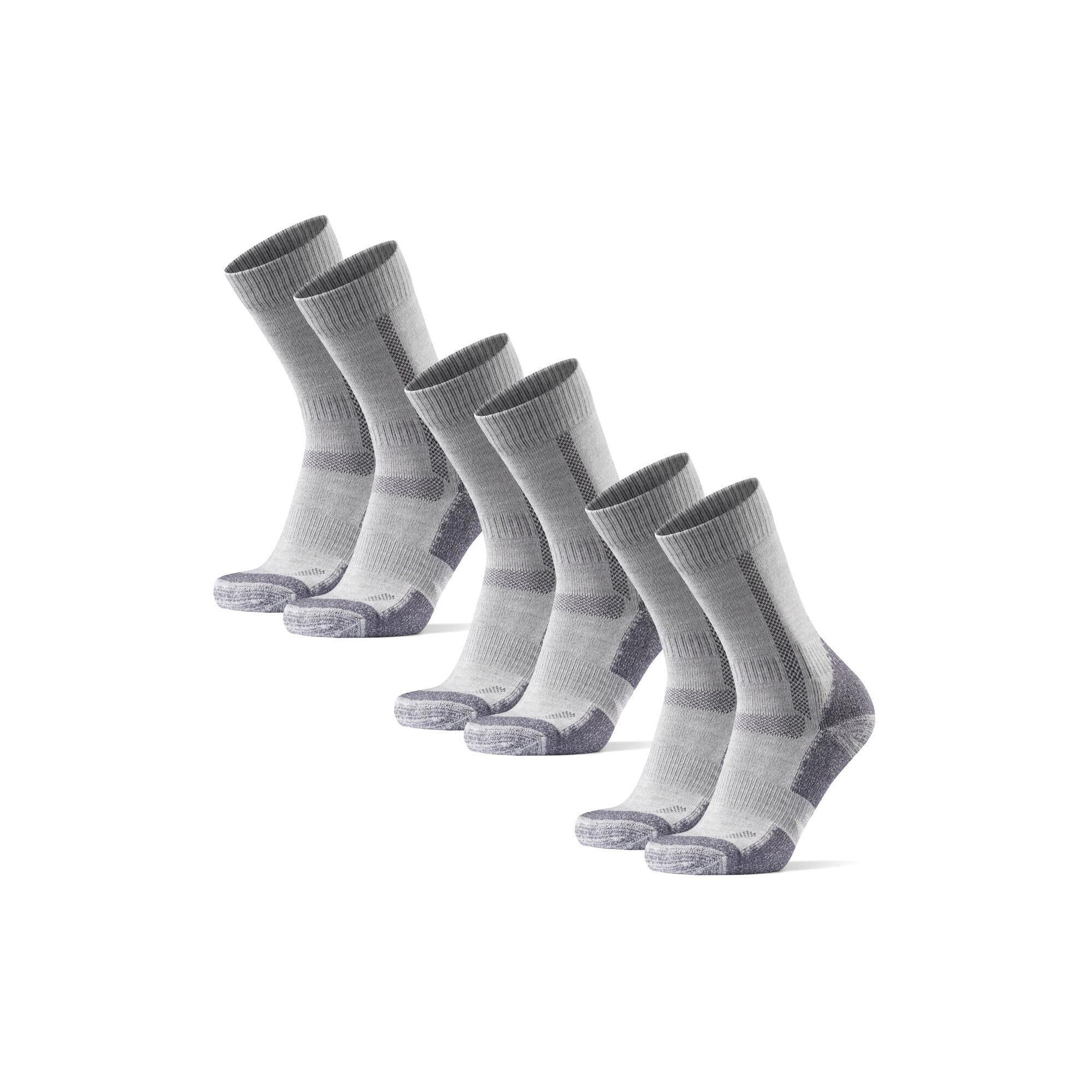 Danish Endurance - Chaussettes De Randonnée 3 Paires Laine Mérinos Anti-ampoules Unisexe - Chaussettes - Gris - Decathlon