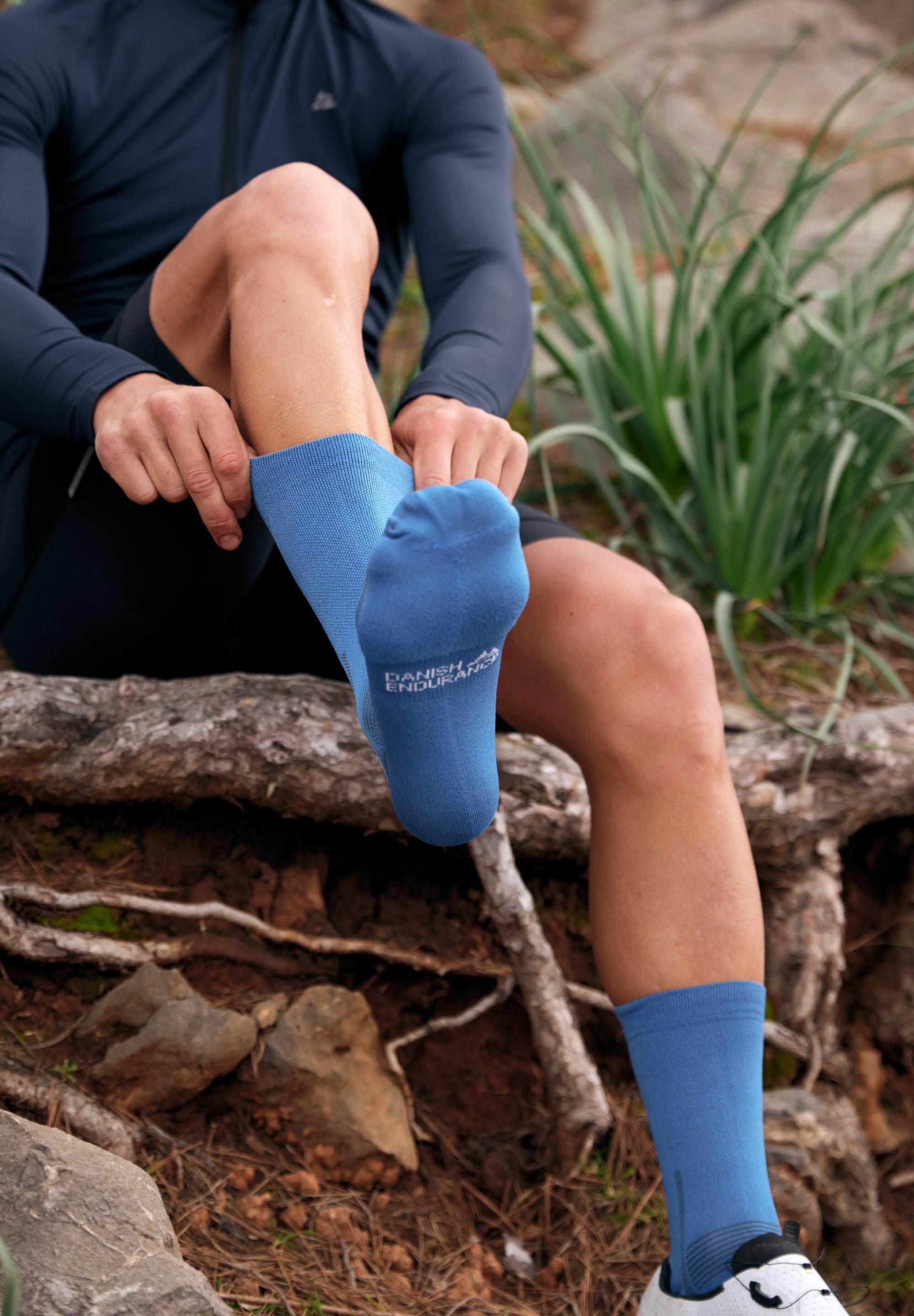 Calcetines de ciclismo 3 pares Transpirables con Amortiguación Pro 4/5