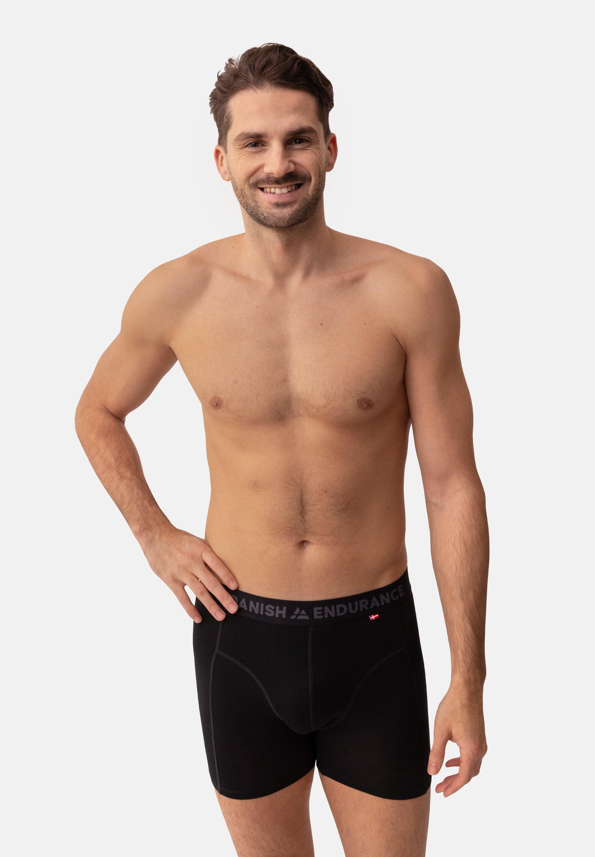 Heren Merino Wol Boxers Ademend Anti Schuur Geur Bestendig 2 Pack 3/6