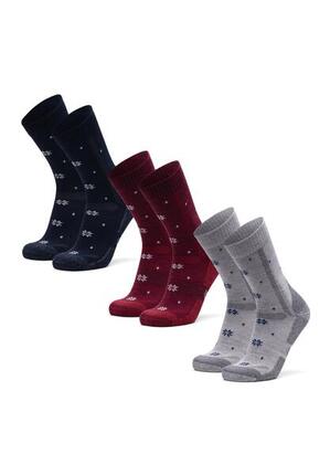 Chaussettes de randonnée chaudes laine mérinos hiver 1 paire