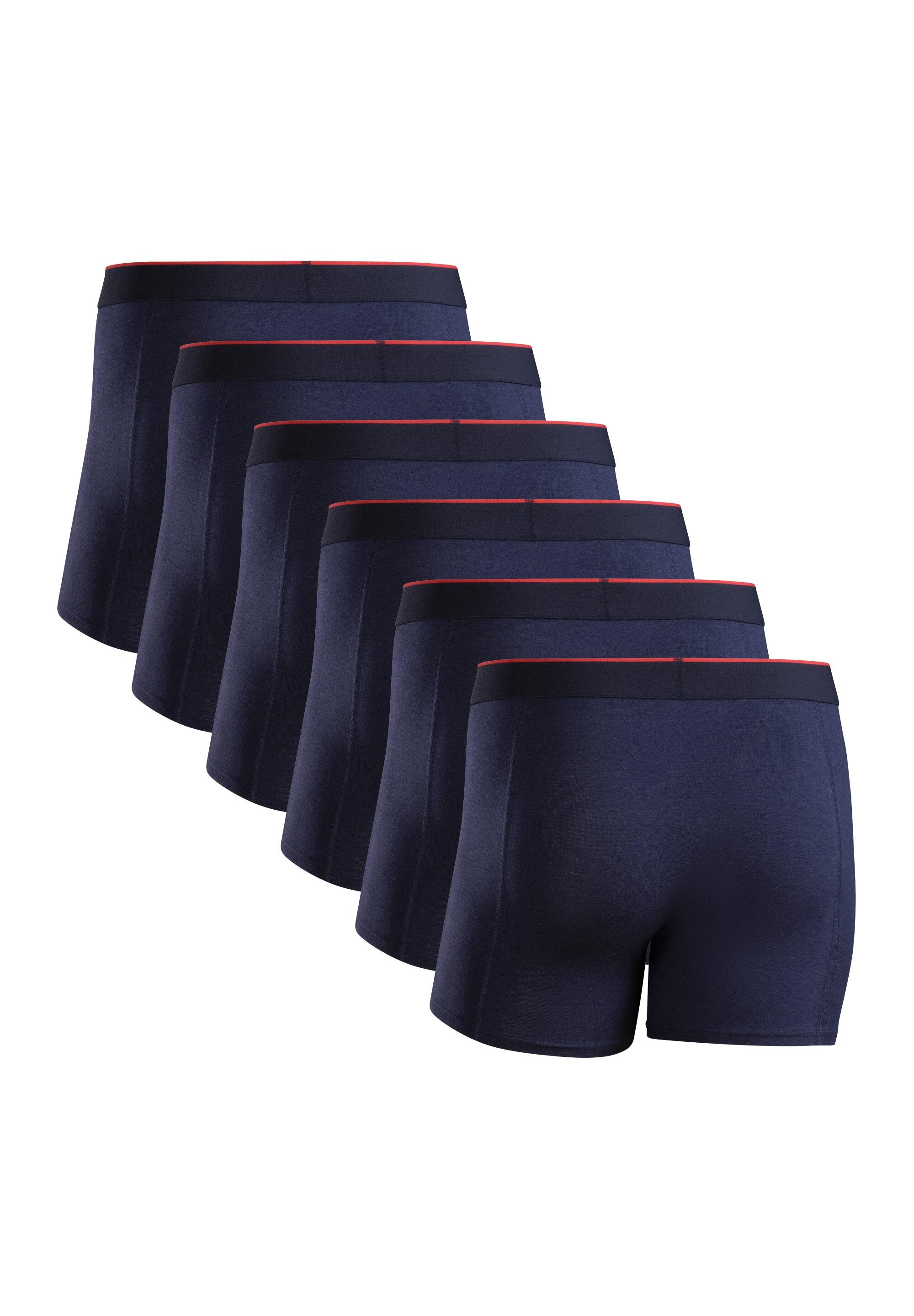 Boxers en bambou homme ultra doux respirants sous-vêtements lot de 6 2/6