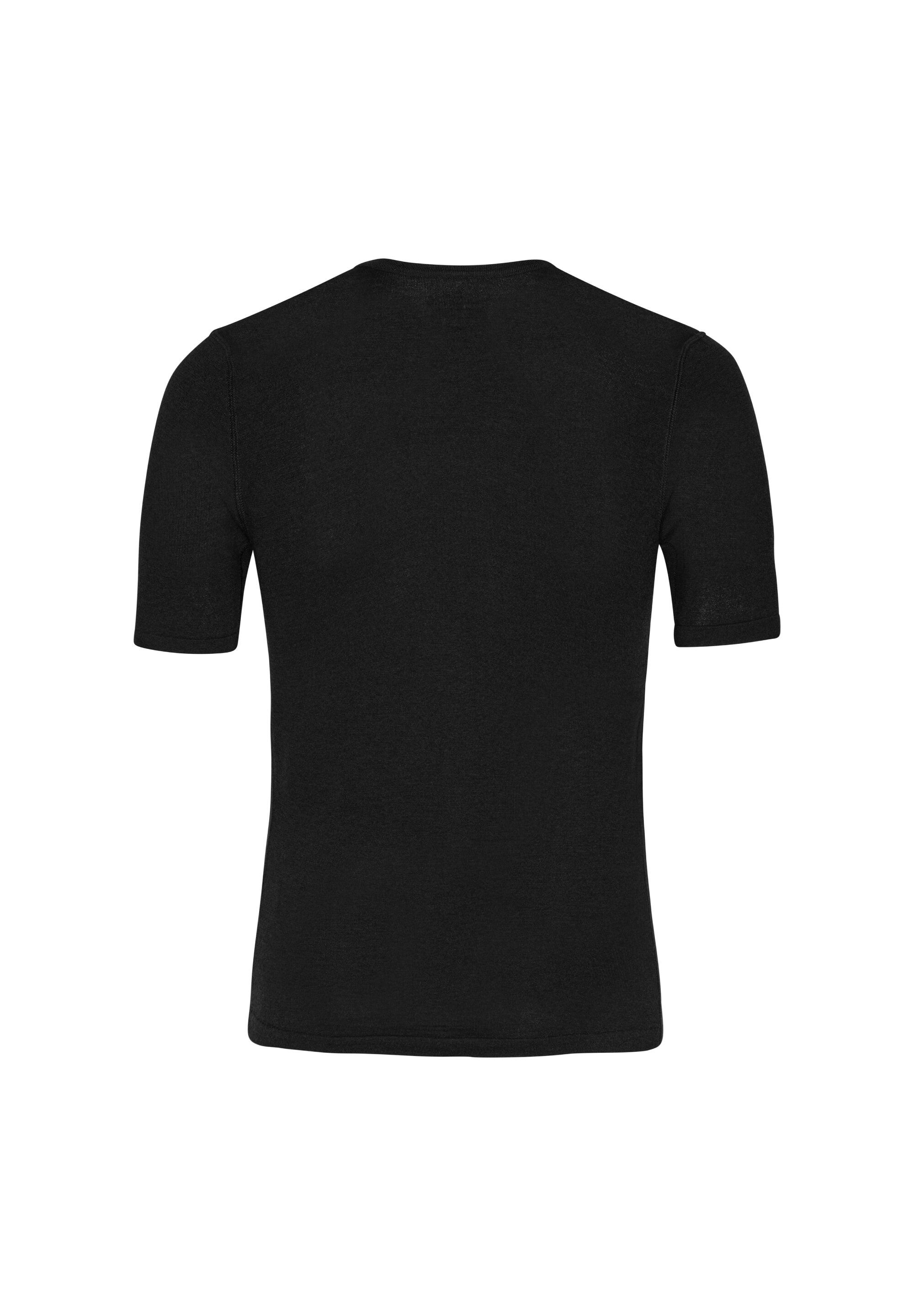 T-shirt térmica de lã merino para homem Capa base suave e respirável 2/6