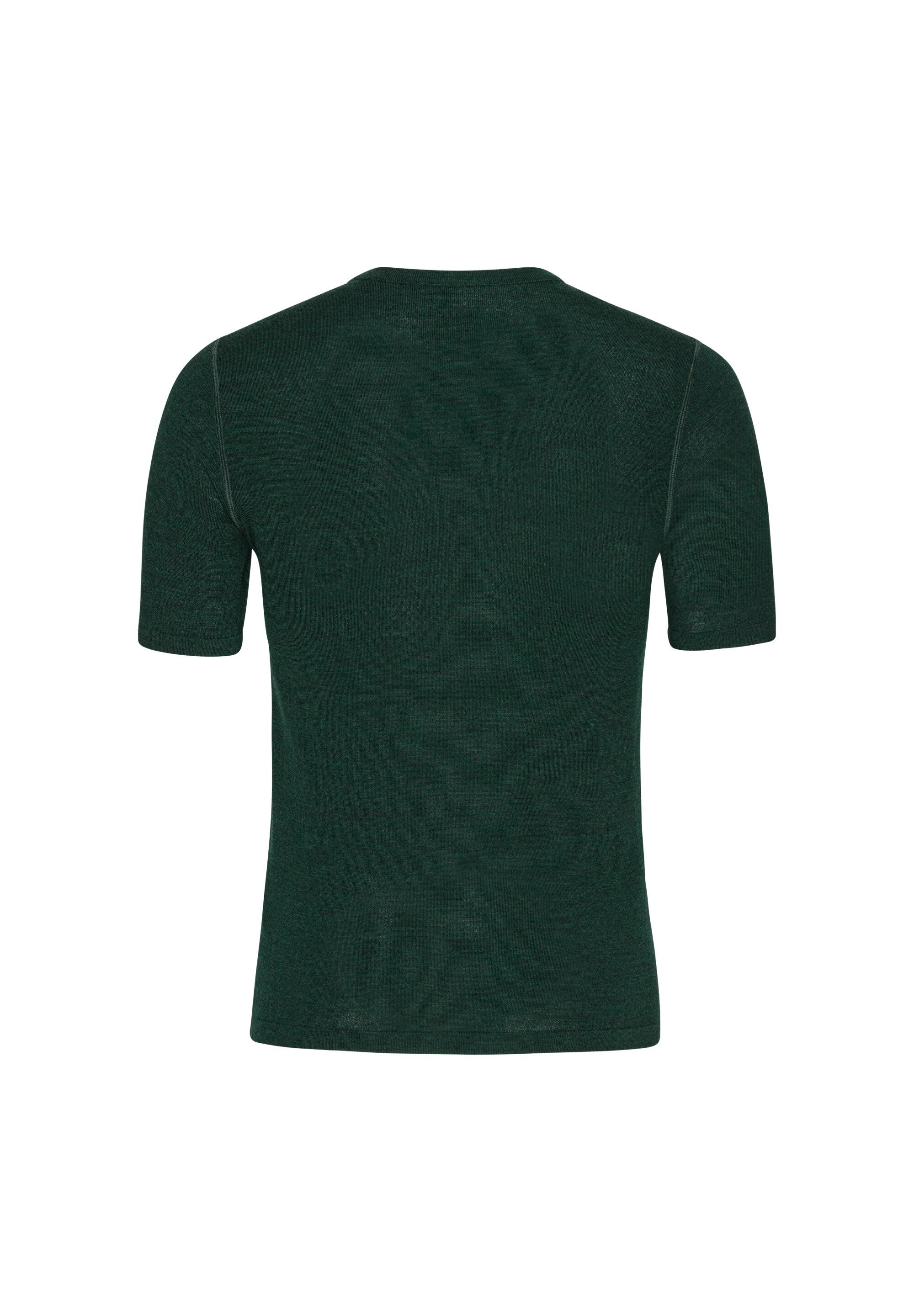 T-shirt térmica de lã merino para homem Capa base suave e respirável 2/6