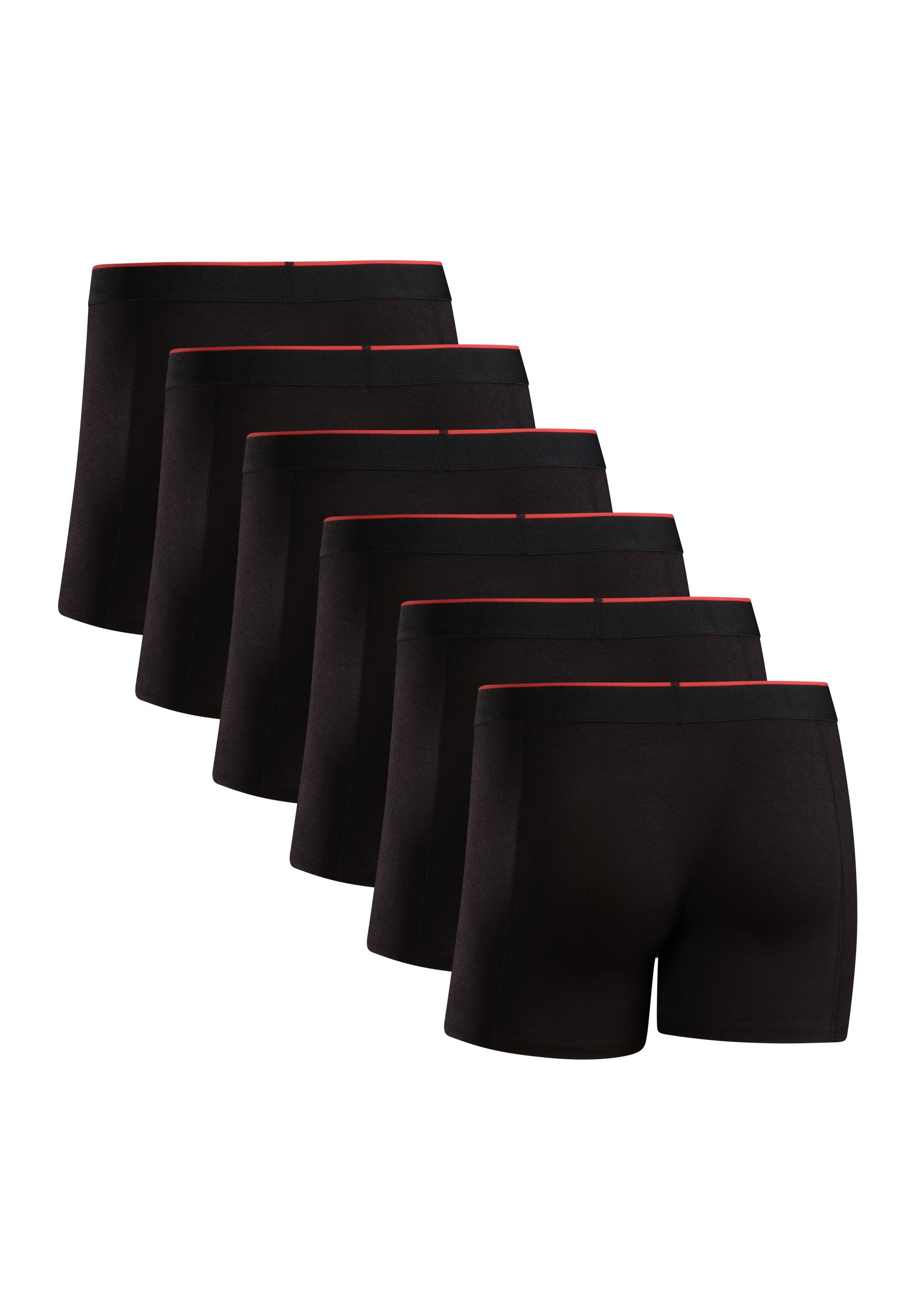 Herren Bambus Boxershorts ultraweich atmungsaktiv Unterwäsche 6er Pack 2/6