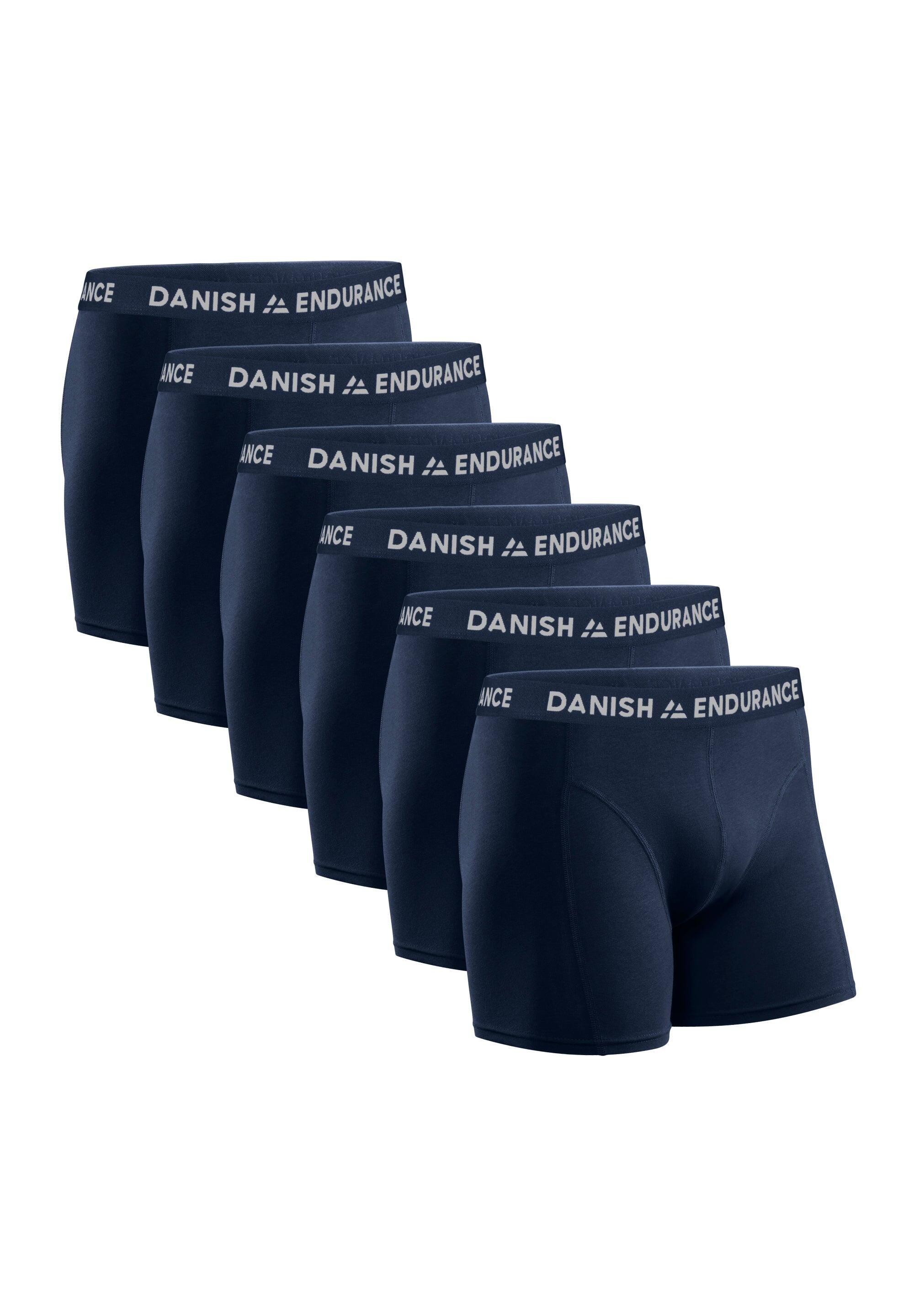 DANISH ENDURANCE Herren Classic Trunks 6er Pack Baumwolle Weich Atmungsaktiv