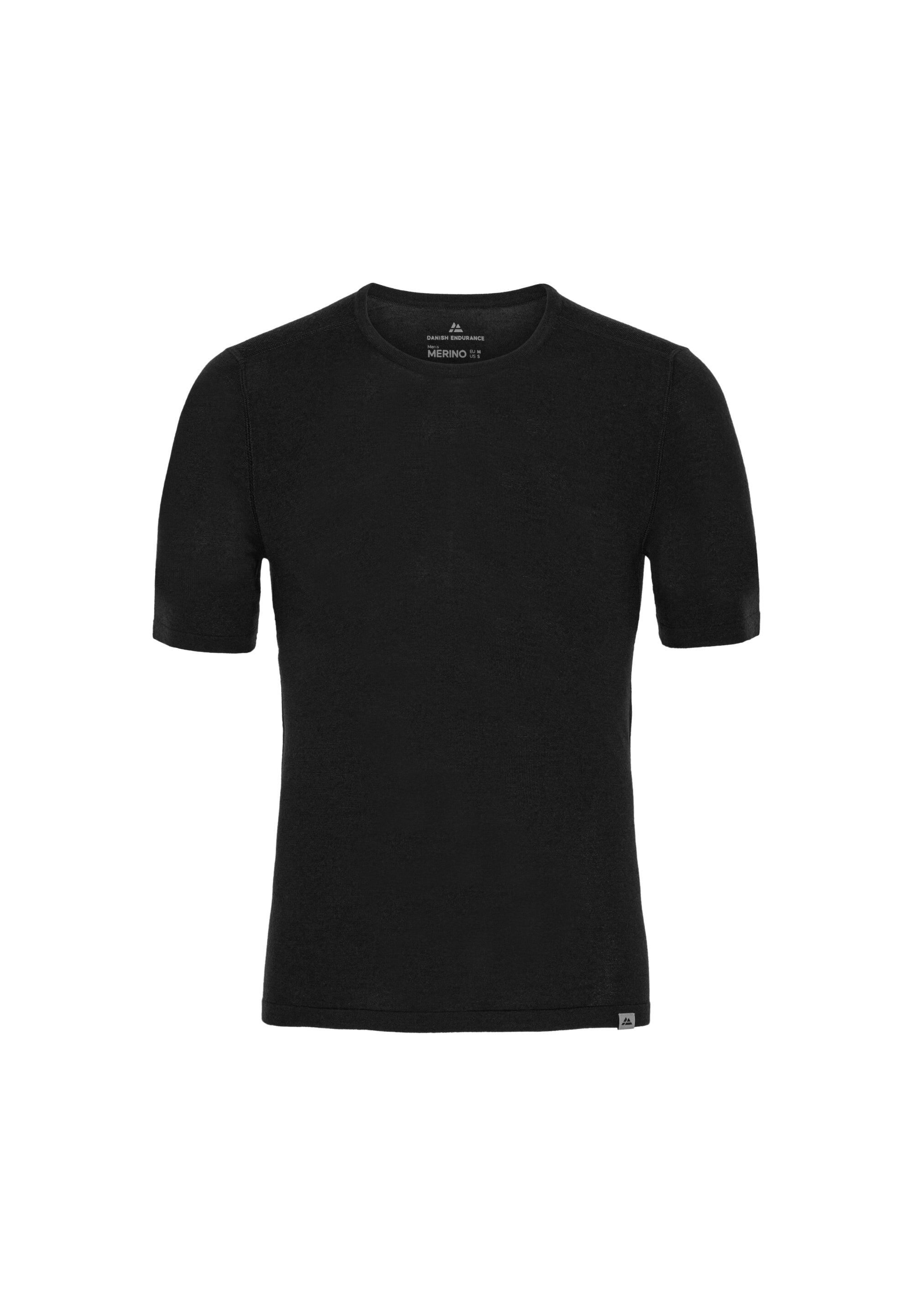 DANISH ENDURANCE Herren Merino Woll T-Shirt Warm Weich Atmungsaktiv Baselayer
