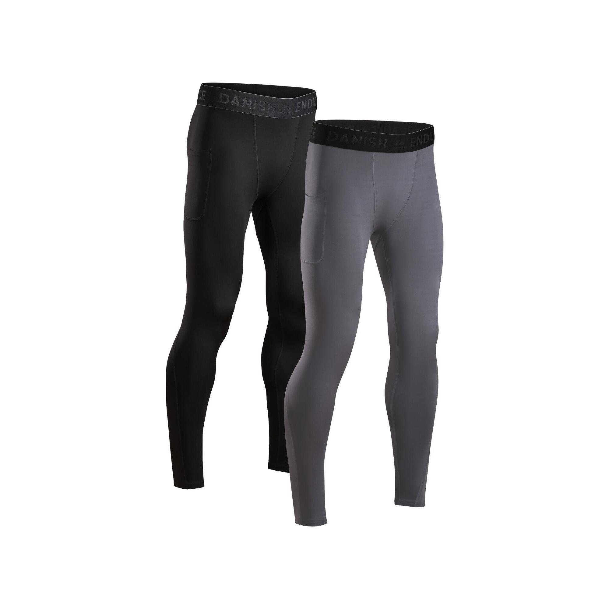 Danish Endurance - Collant De Compression Homme Séchage Rapide Recyclé Performance - Legging - Gris - Decathlon