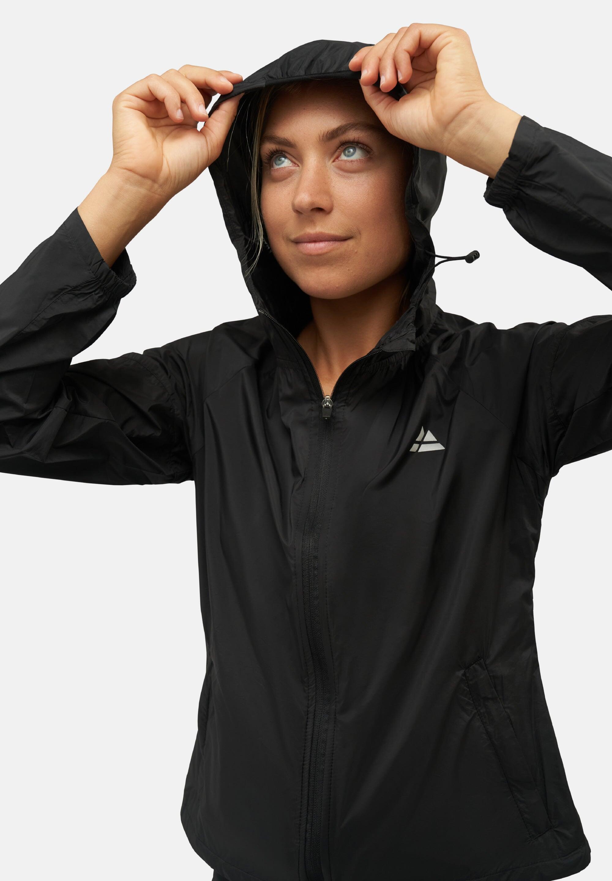Veste de Running Réfléchissante Femme Coupe-Vent Légère et Compacte avec Capuche 5/6
