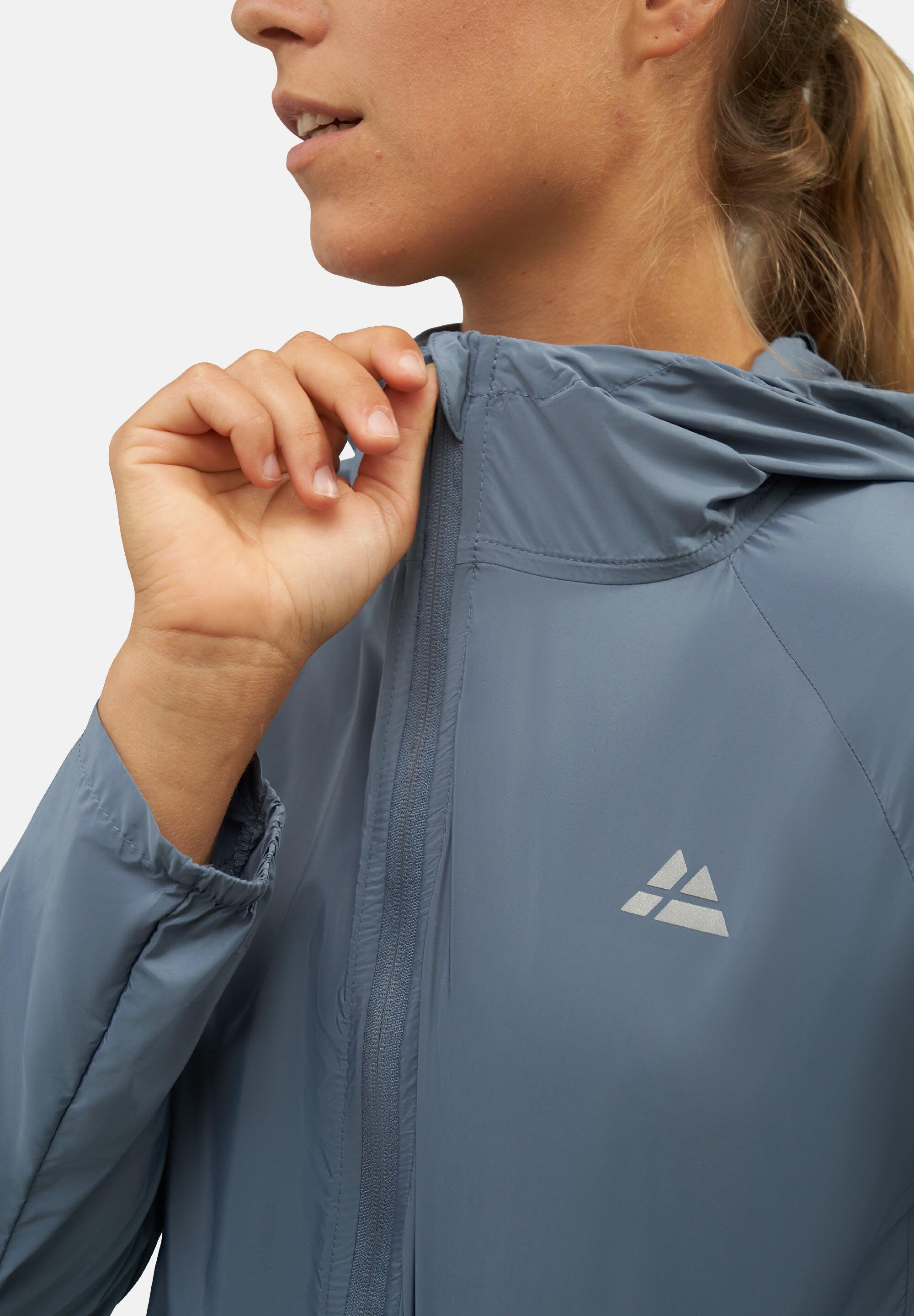 Veste de Running Réfléchissante Femme Coupe-Vent Légère et Compacte avec Capuche 5/6