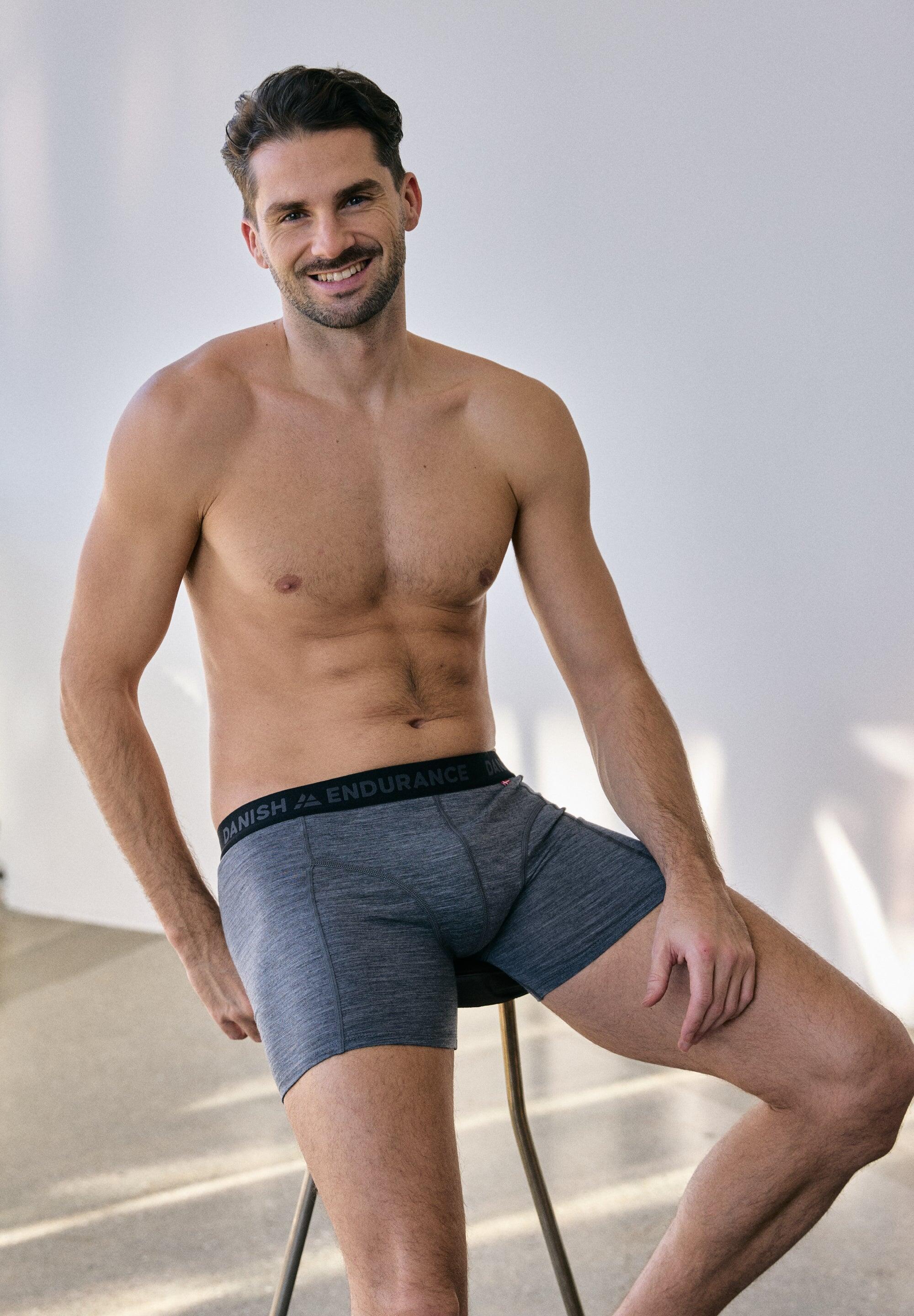 Heren Merino Wol Boxers Ademend Anti Schuur Geur Bestendig 2 Pack 5/6