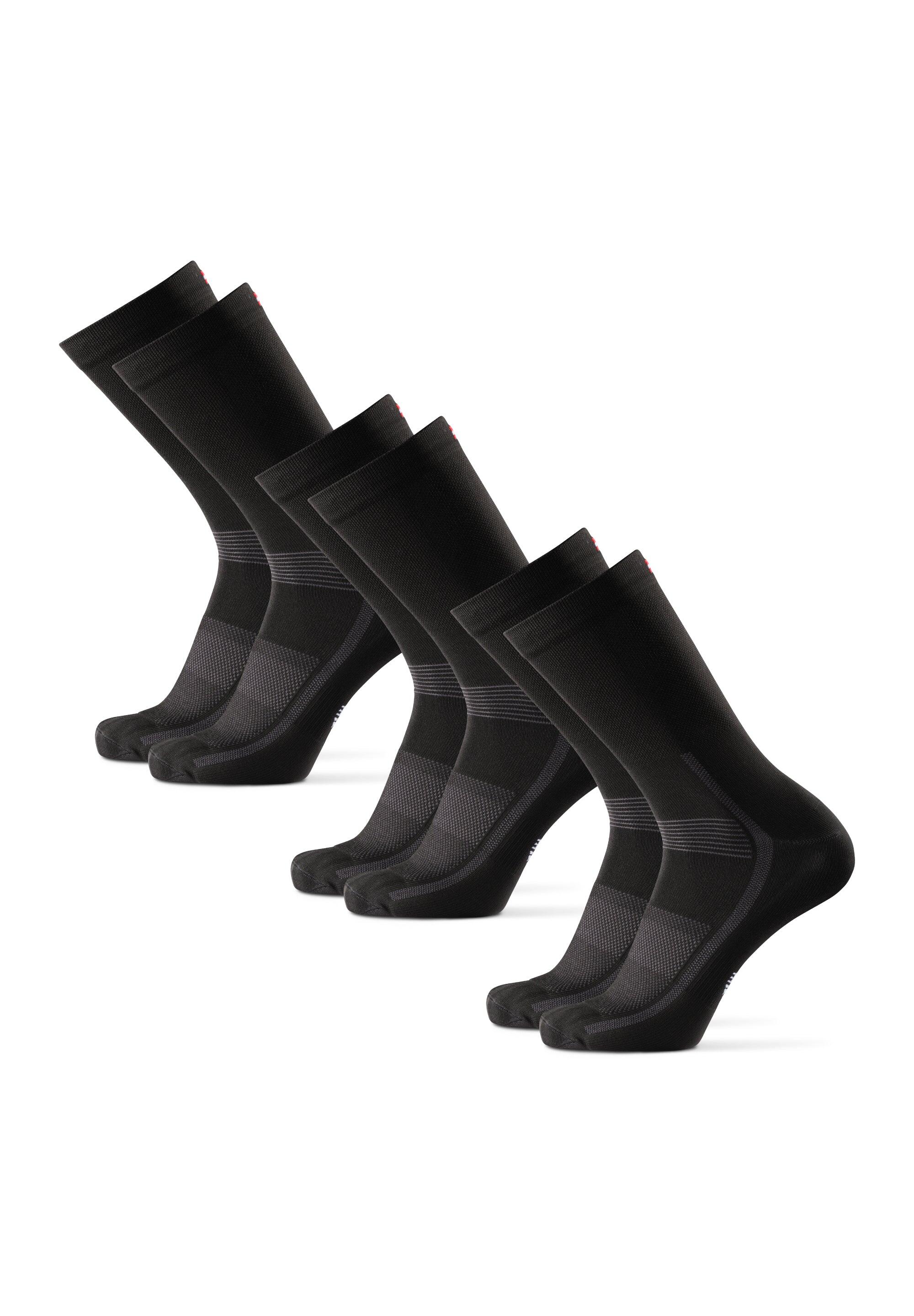 Calcetines de ciclismo 3 pares Transpirables con Amortiguación Pro 3/5
