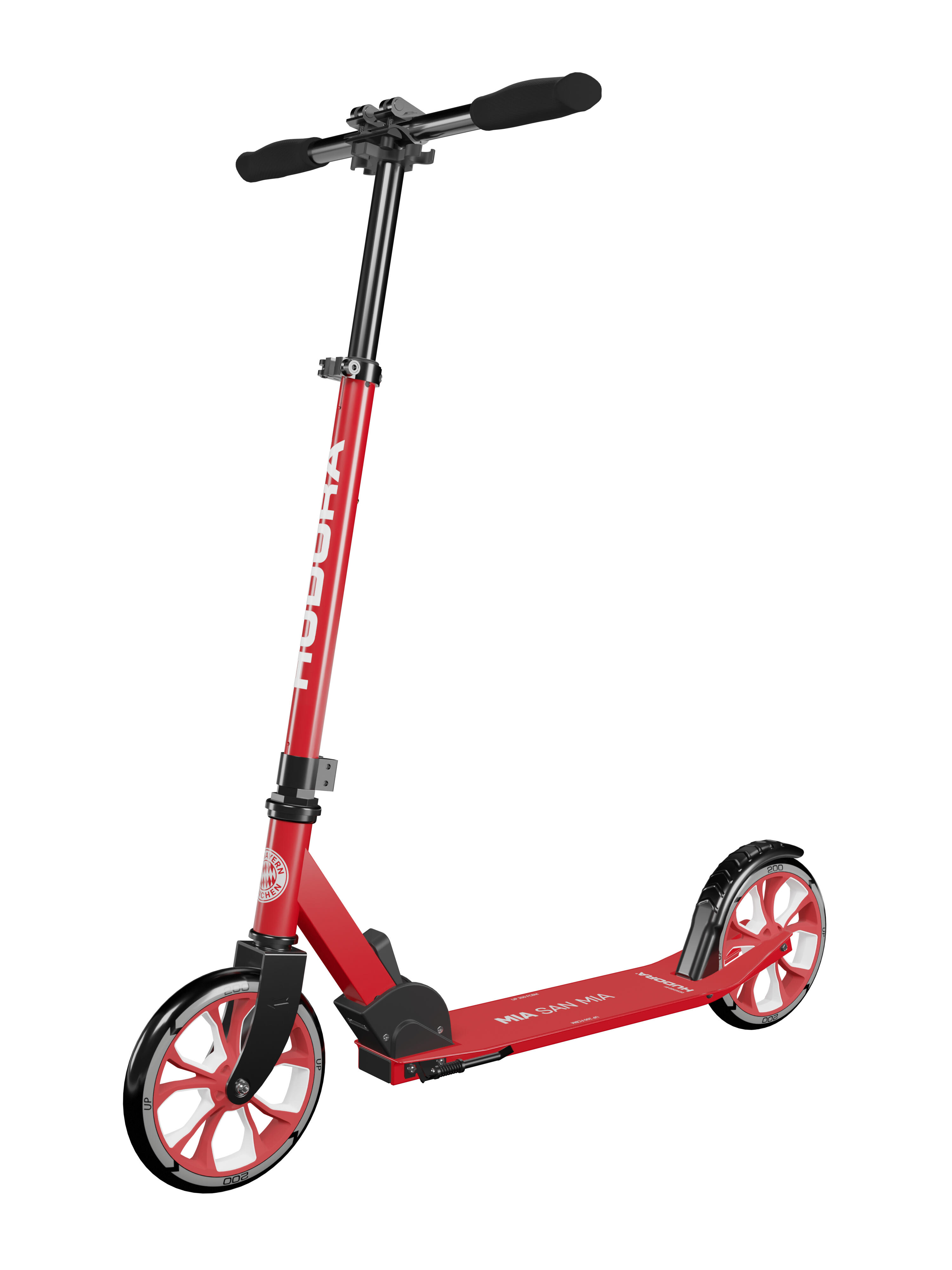 HUDORA FC Bayern Hudora UP 200 Aluminium Scooter, Adjustable Handlebar