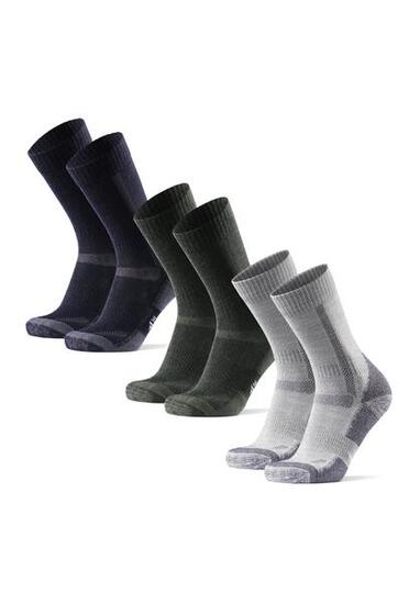 Chaussettes de randonnée 3 paires Laine Mérinos Anti-Ampoules Unisexe