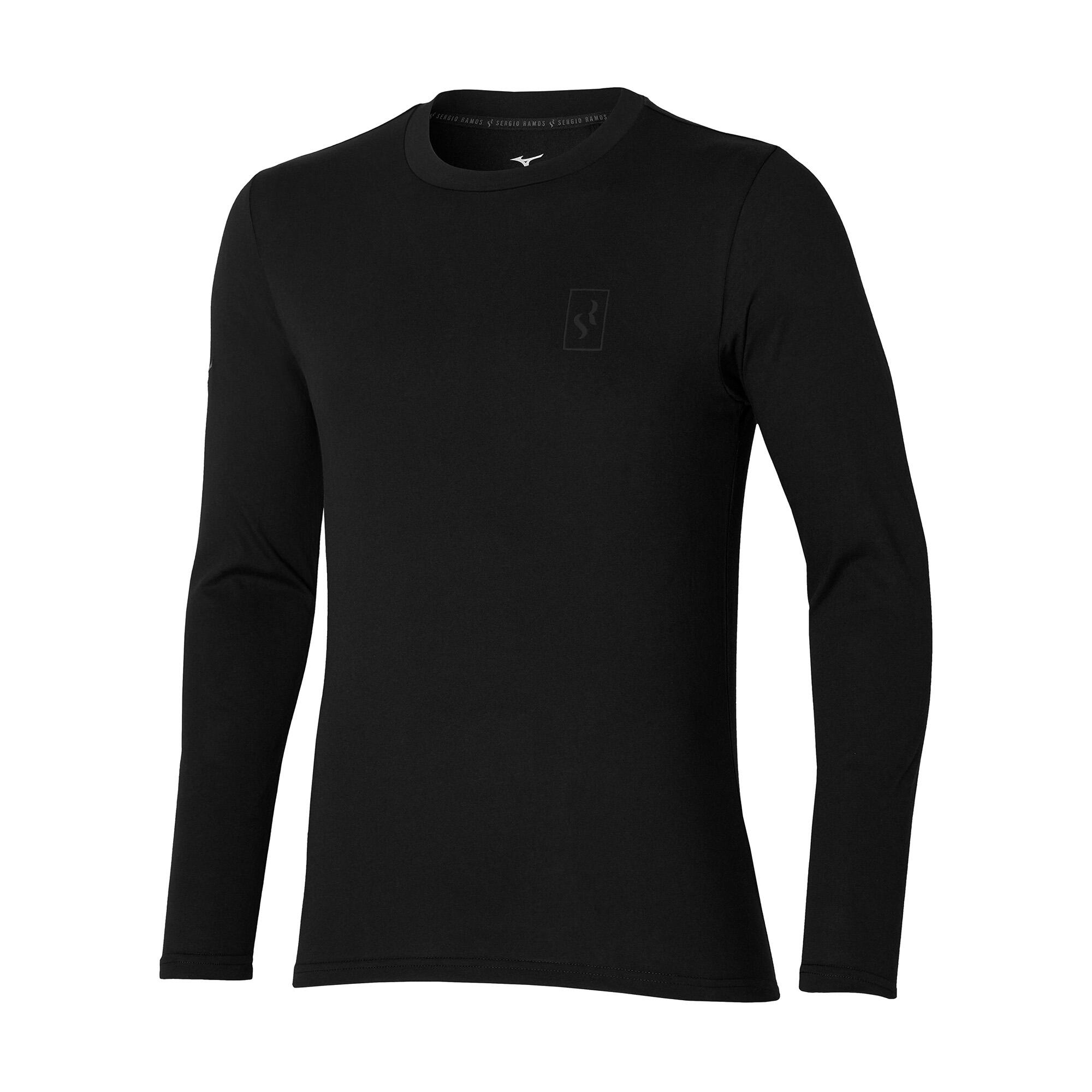 Longsleeve piłkarski męski Mizuno Sergio Ramos czarna P2MA2S5509 3/3