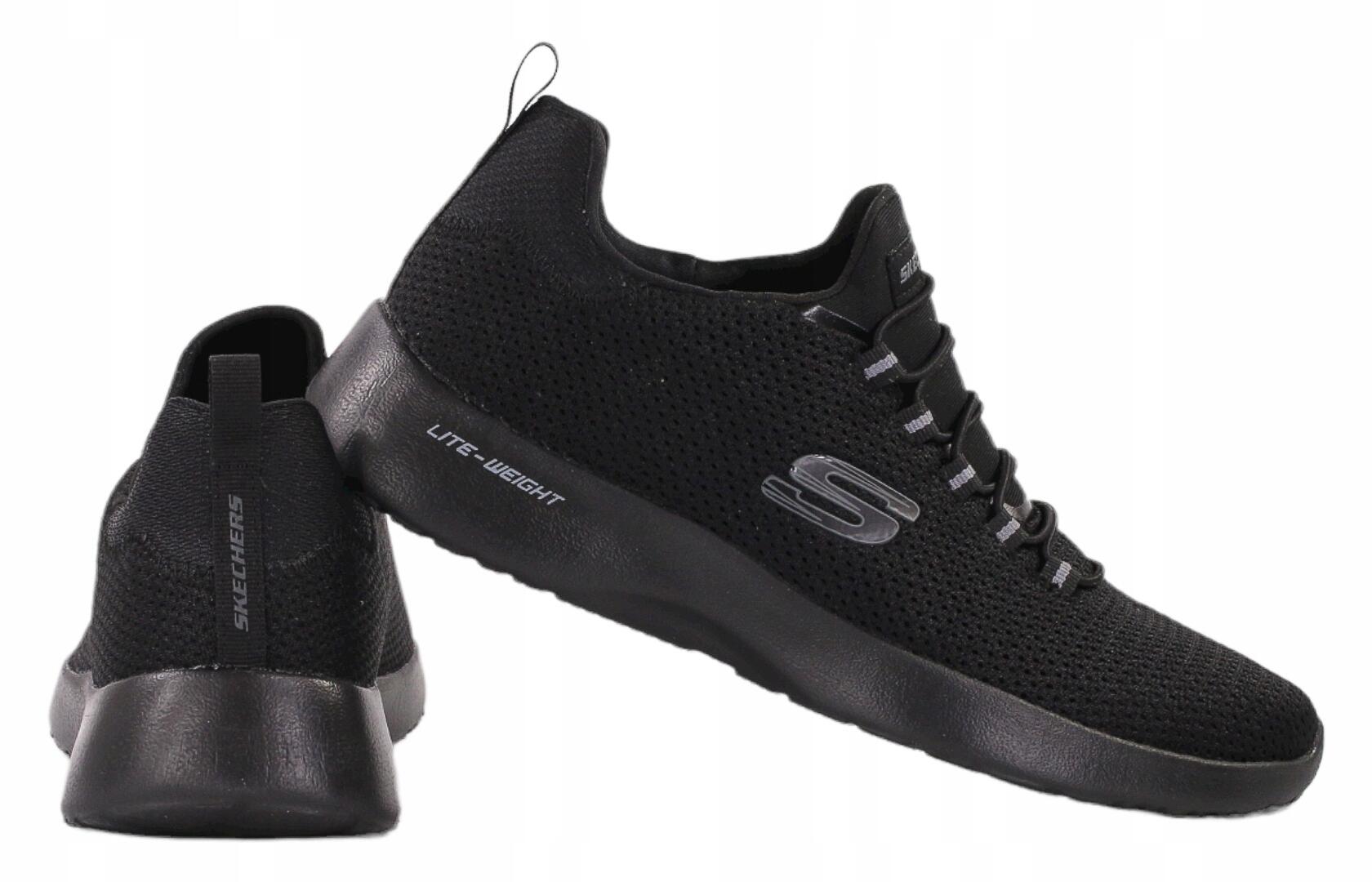 Buty męskie Skechers DYNAMIGHT 58360-BBK niskie czarne 41,5 3/4