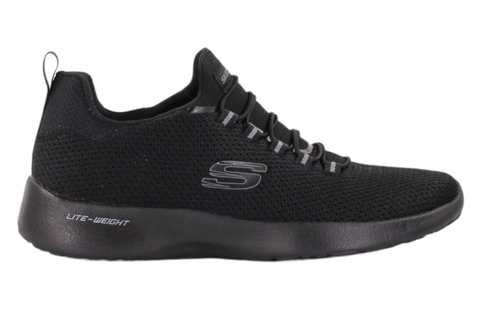 Buty męskie Skechers DYNAMIGHT 58360-BBK niskie czarne 41,5 1/4