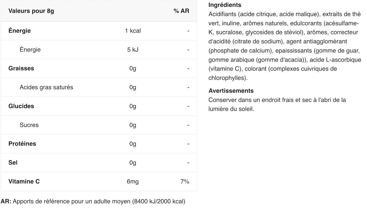 Boissons à diluer - BOLERO® - Thé Vert Glacé au Citron et Fleur de Sureau 2/3