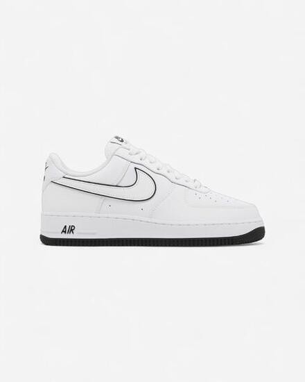 Nike Air Force 1 '07 Low White Black Outline Swoosh