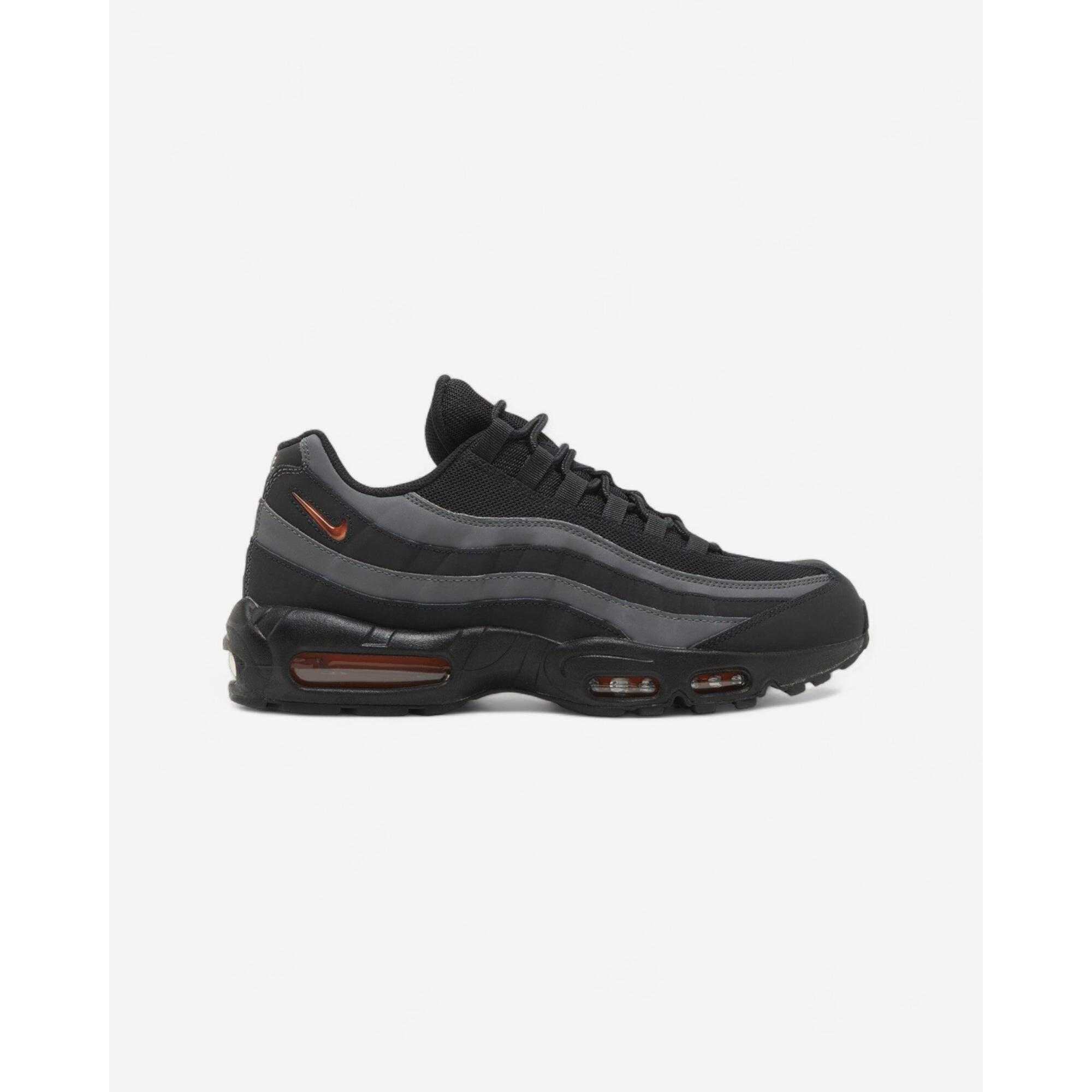 Nike - Nike Air Max 95 Black Grey Safety Orange - Baskets - Noir - Decathlon