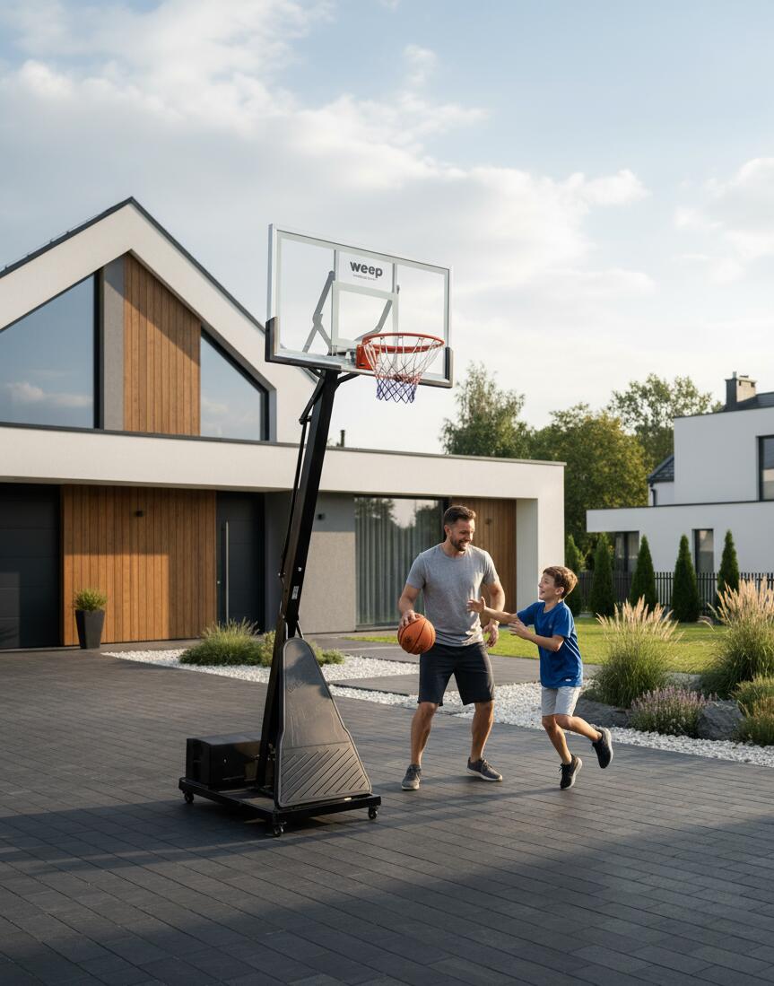 Zestaw do koszykówki Kosz WEEP M028 szkło hartowane pełnowymiarowy do 305cm 6/7