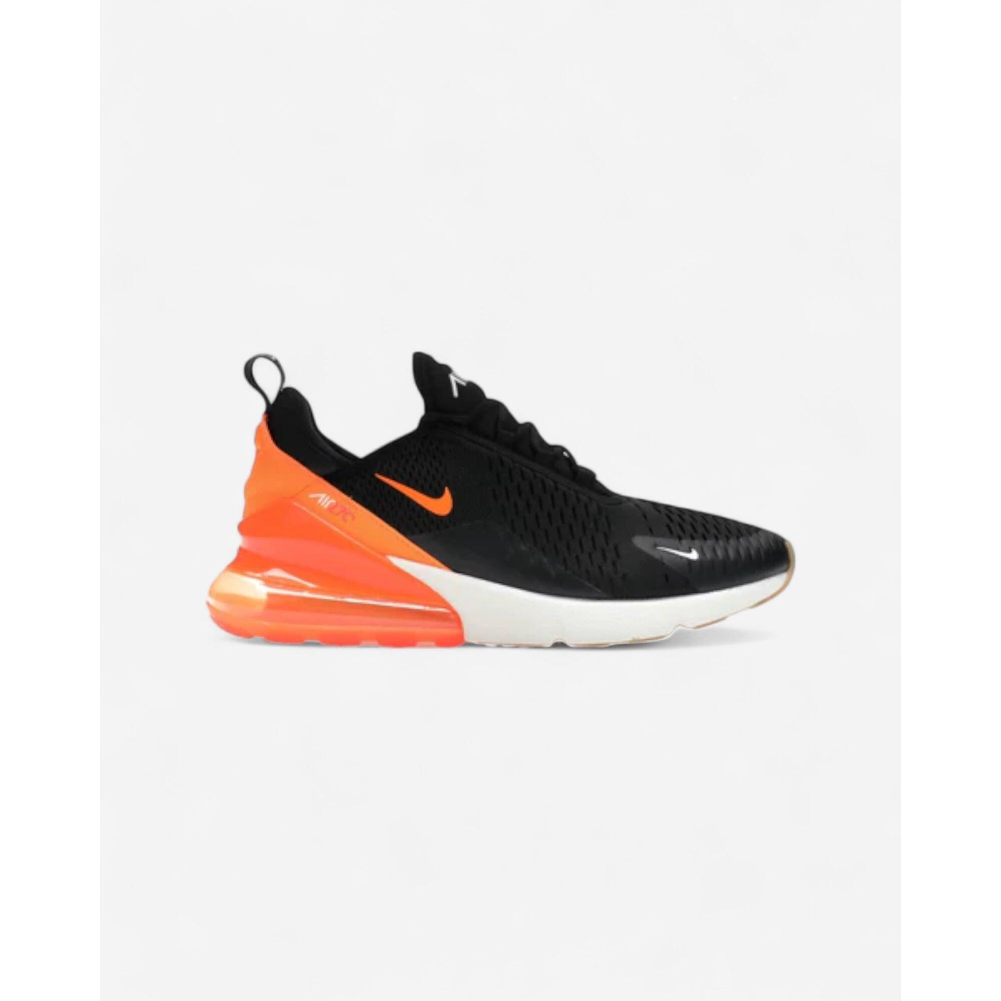 Nike - Nike Air Max 270 Black Phantom Total Orange - Baskets - Noir - Decathlon