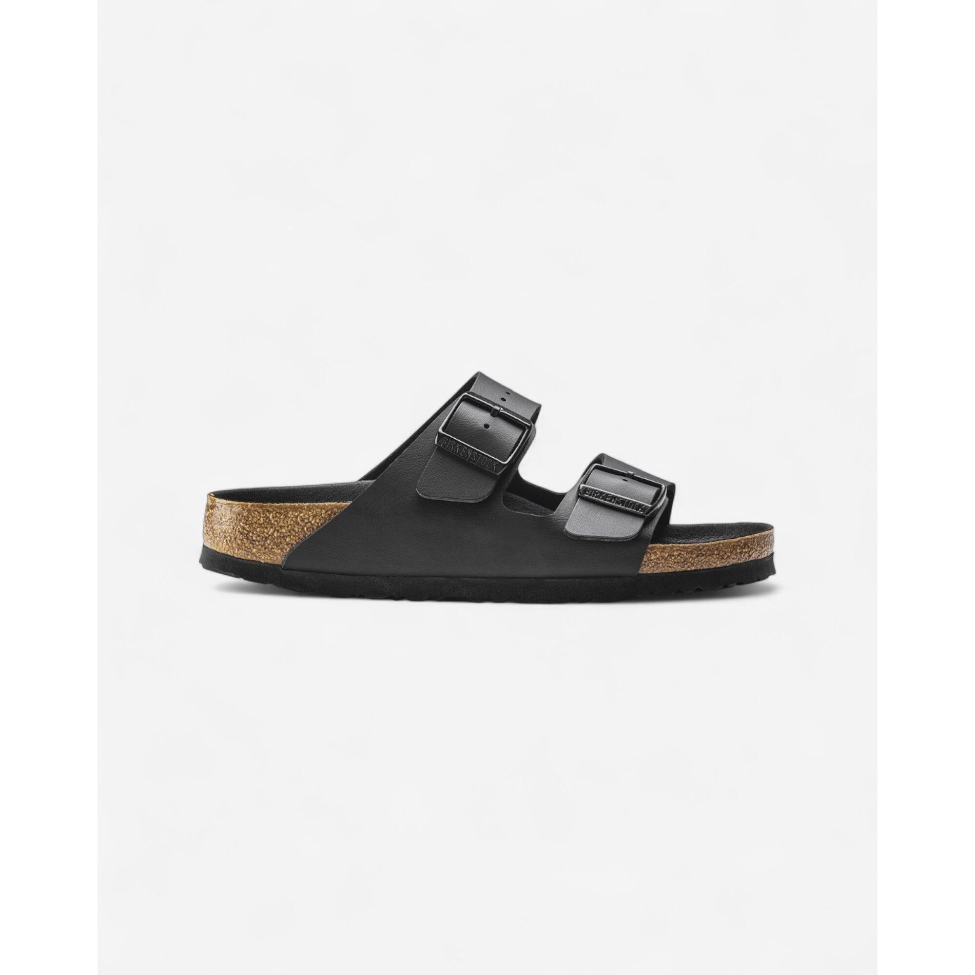 Birkenstock - Birkenstock Arizona Birko Flor Black Black Foot Bed - Baskets - Noir - Decathlon