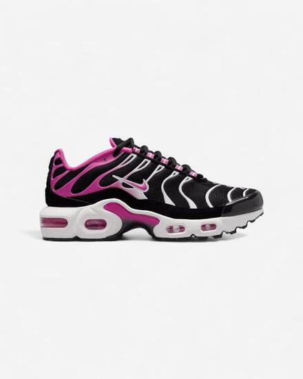 Nike Air Max Plus Black White Laser Fuchsia (GS)