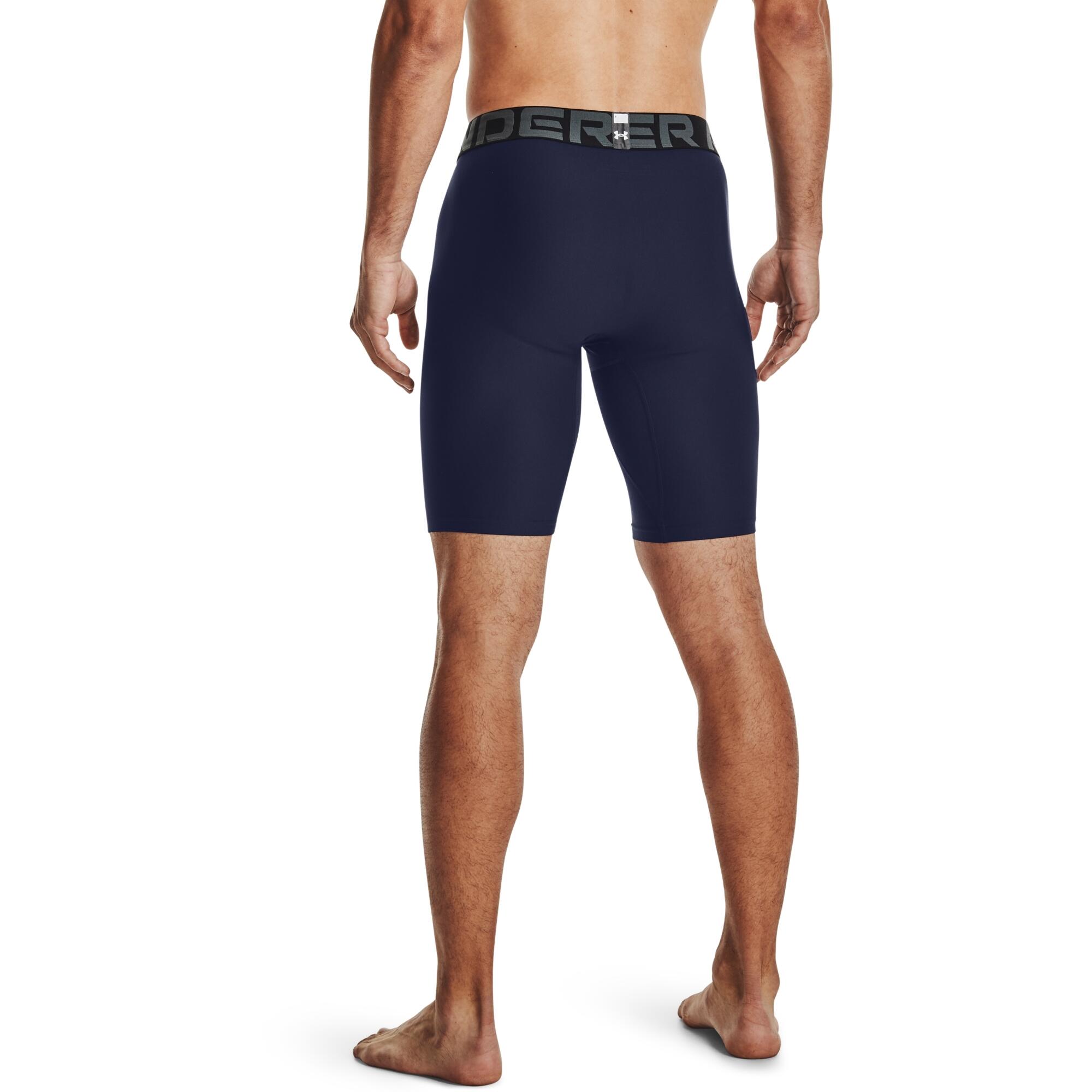 Short de compression Long Under Armour Heatgear 3.0 Bleu marine 5/6