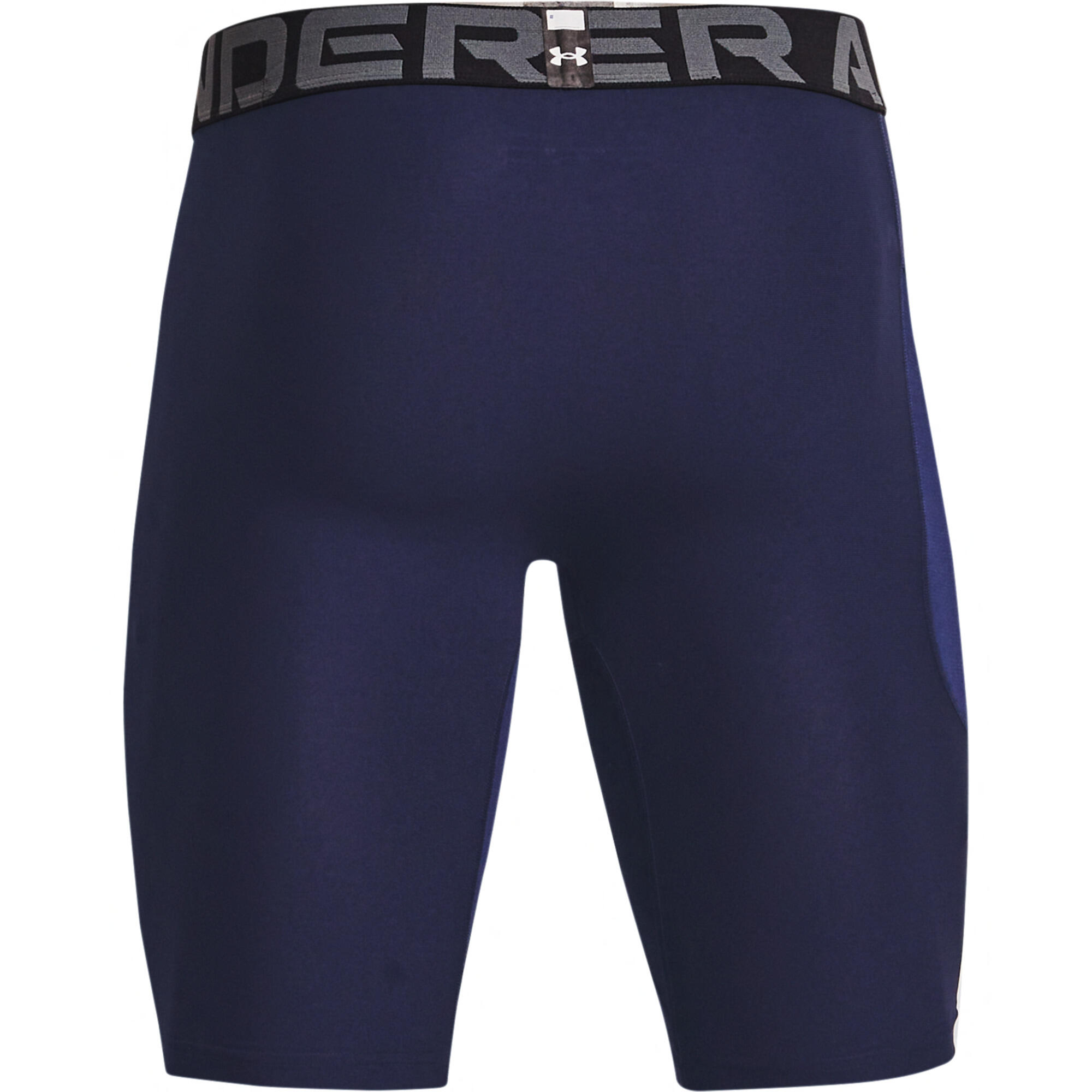 Short de compression Long Under Armour Heatgear 3.0 Bleu marine 4/6