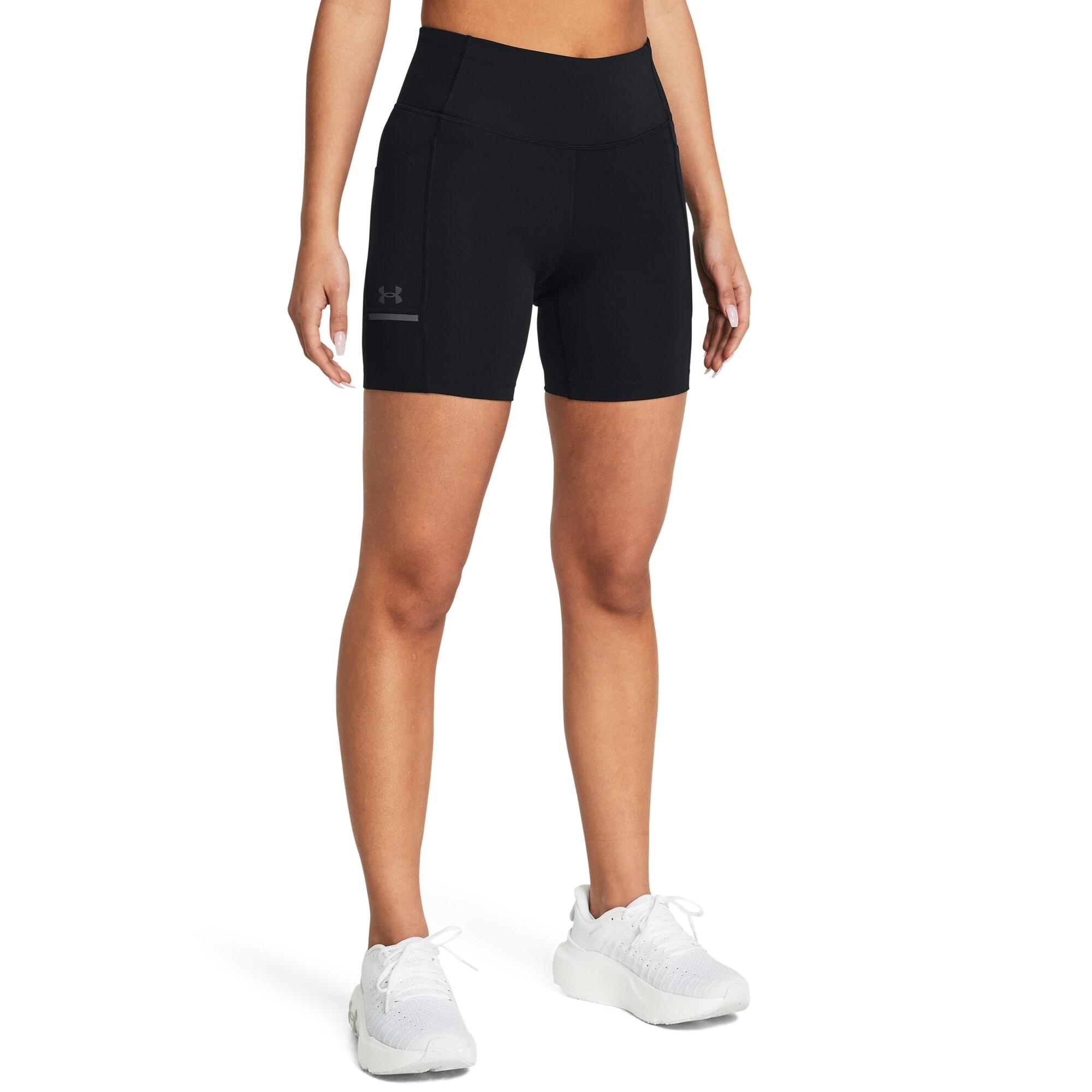 Calças curtas femininas Under Armour Launch Tight 3/6