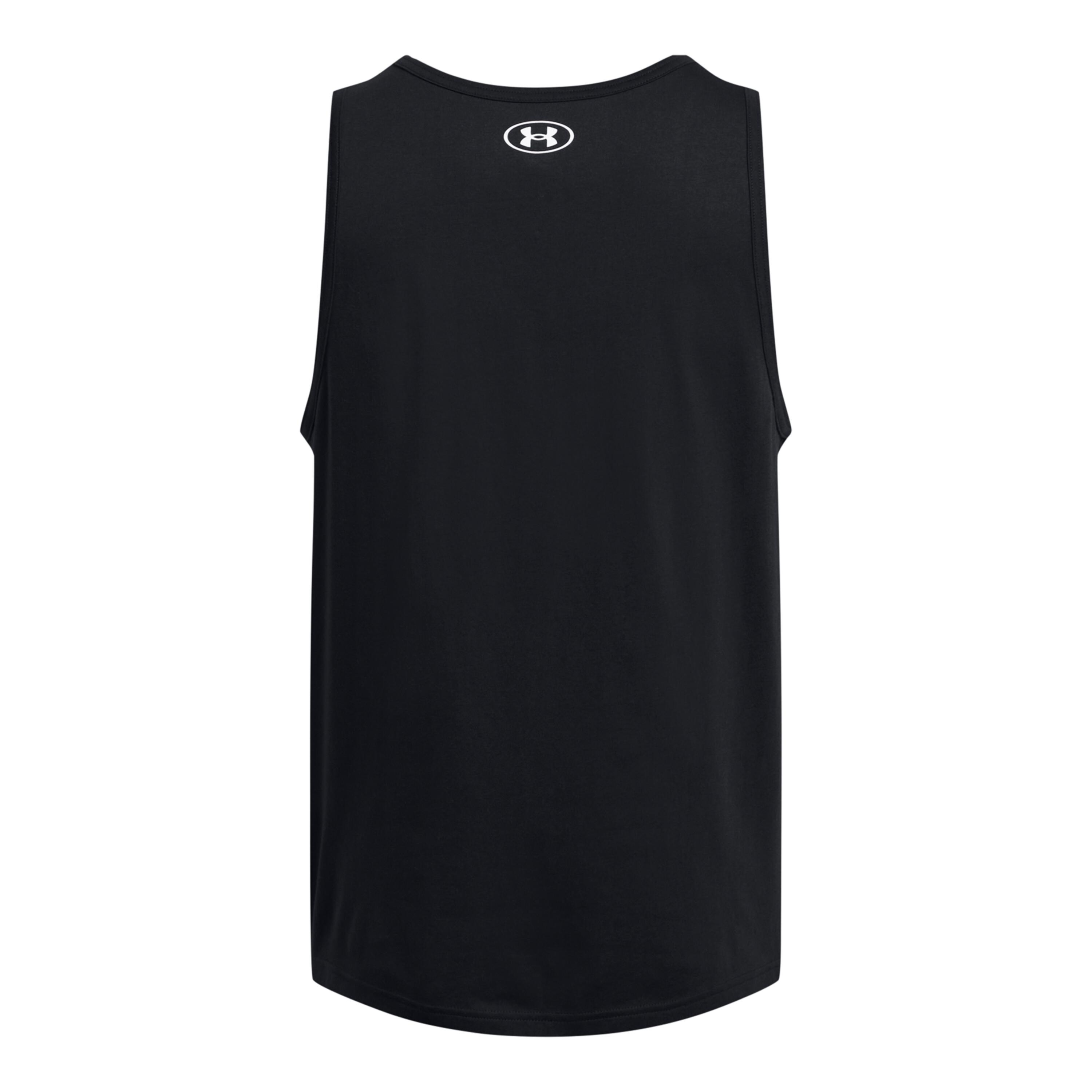 Maillot de corps Under Armour Sportstyle Logo Tank, Noir, Hommes 3/4