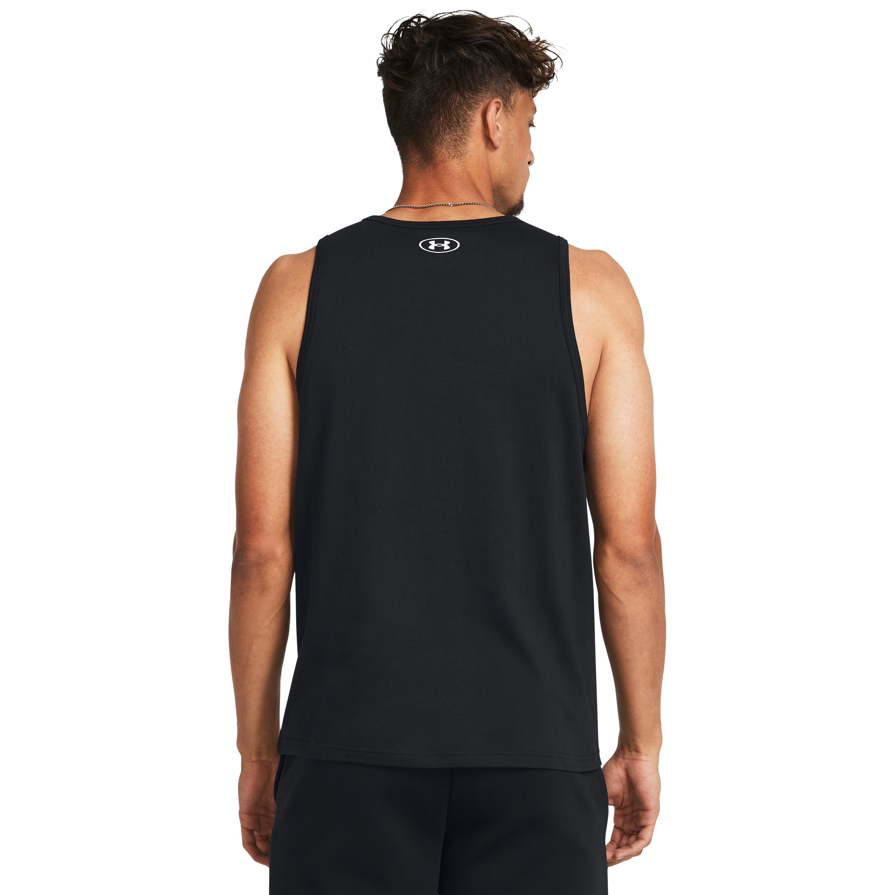 Maillot de corps Under Armour Sportstyle Logo Tank, Noir, Hommes 4/4