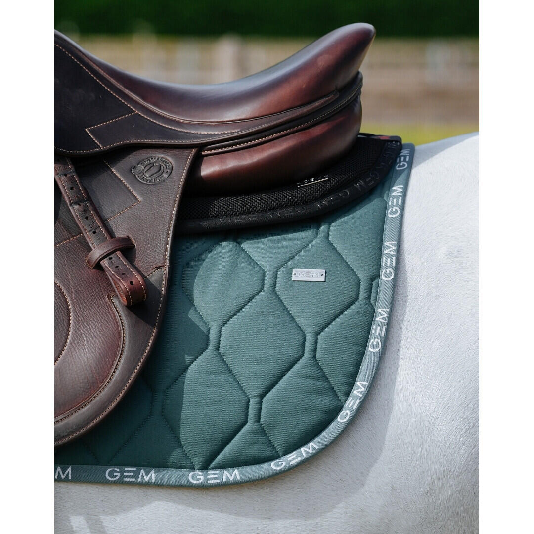 Tapis de selle LOVE Obstacle Bleu pacifique - GEM 7/7