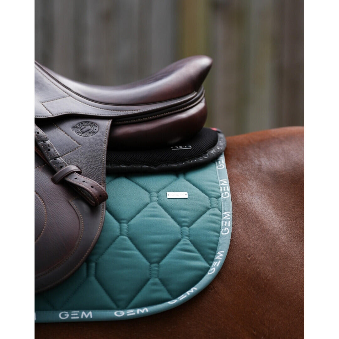 Tapis de selle LOVE Obstacle Bleu pacifique - GEM 6/7