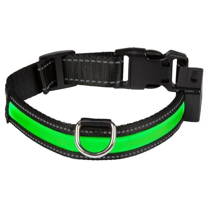 Eyenimal - Collier Pour Chien Lumineux Rechargeable Usb Eyenimal - Collier De Repérage - Vert - 42 M/l - Decathlon