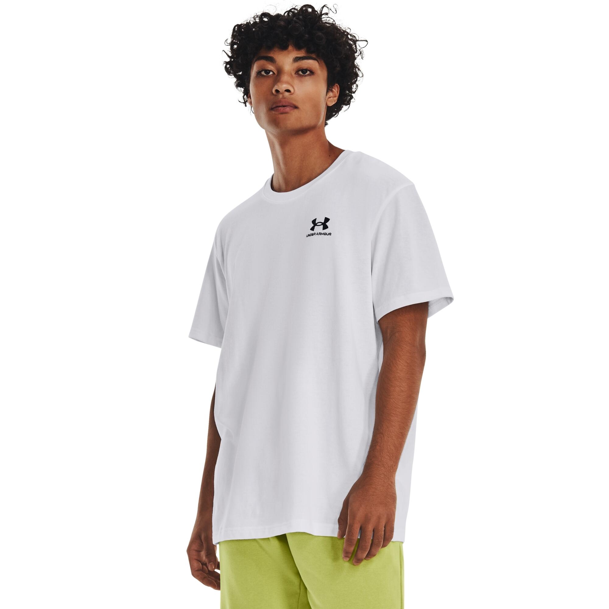 T-shirt Blanc Homme Under Armour Heavy 5/6