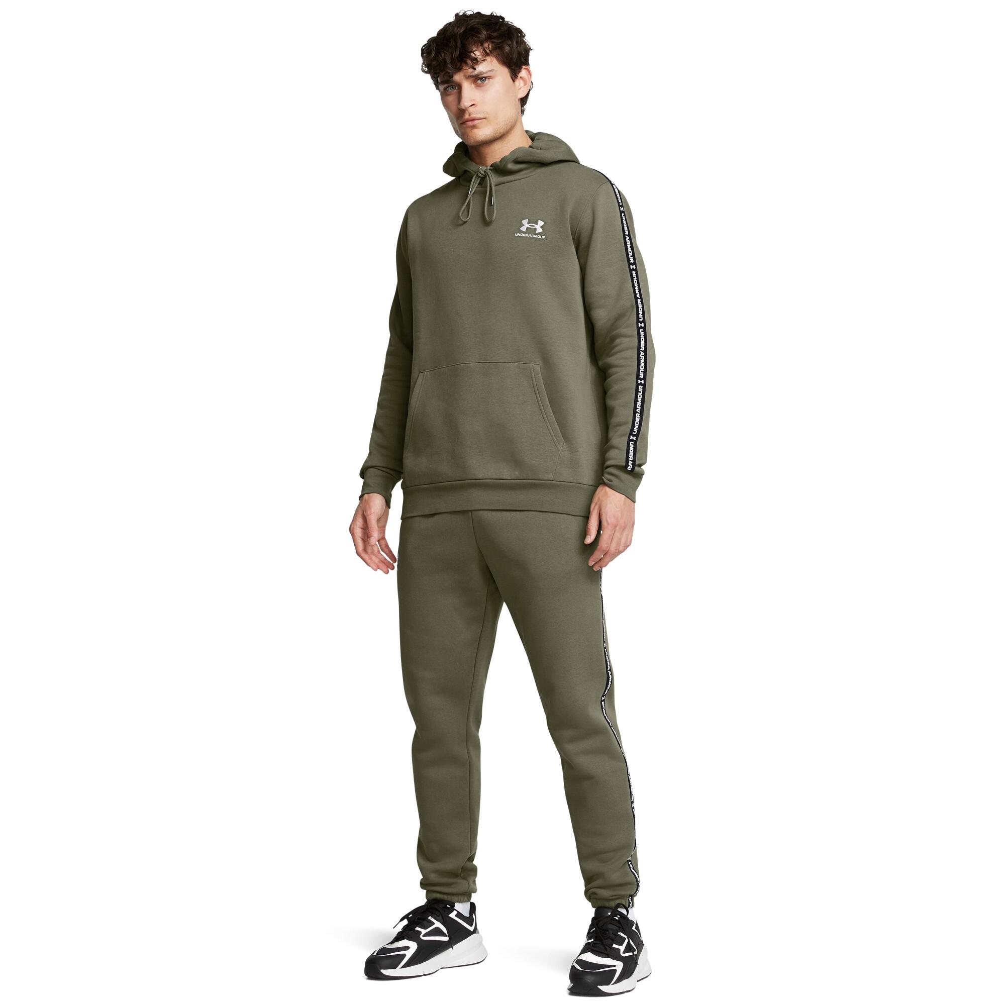 Sweatshirt à capuche à bandes griffées Under Armour Icon Fleece 3/6