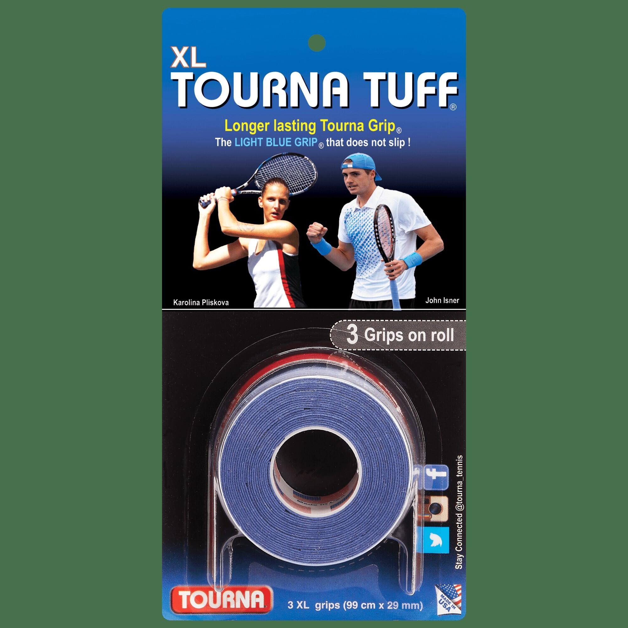 Confezione in blister da 3 impugnature da tennis Tourna Tuff