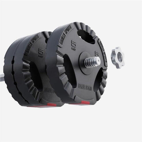 Dischi Gripper Gorilla Sports 1,25–15 kg Plastica con Maniglie 3/7