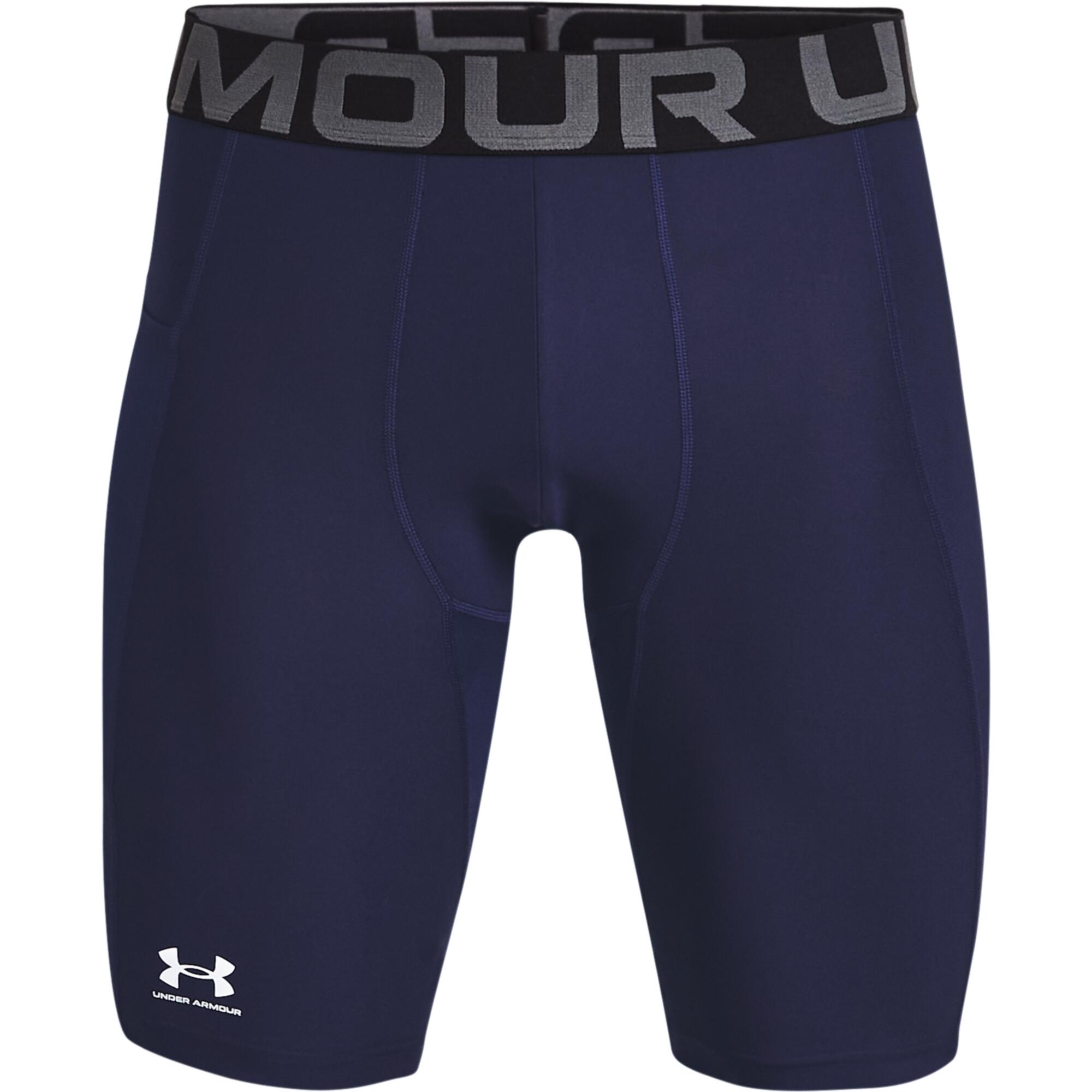 Under Armour - Sous-short Vélo Long À Poche Under Armour Heatgear® - Cycliste De Gymnastique - Blanc|bleu - 52 2xl - Decathlon