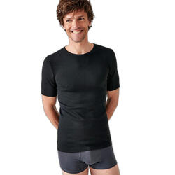 T-shirt Thermolactyl manches courtes maille interlock - Noir