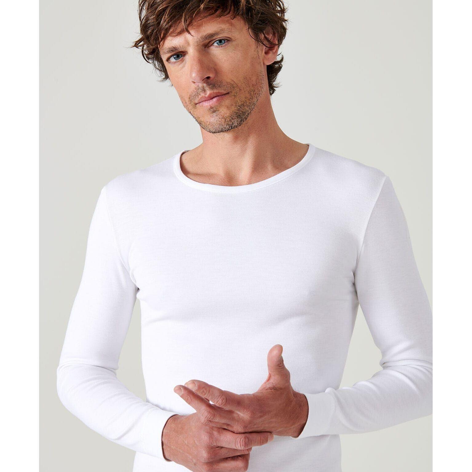 T-shirt manches longues col rond Damart Thermolactyl 3/4